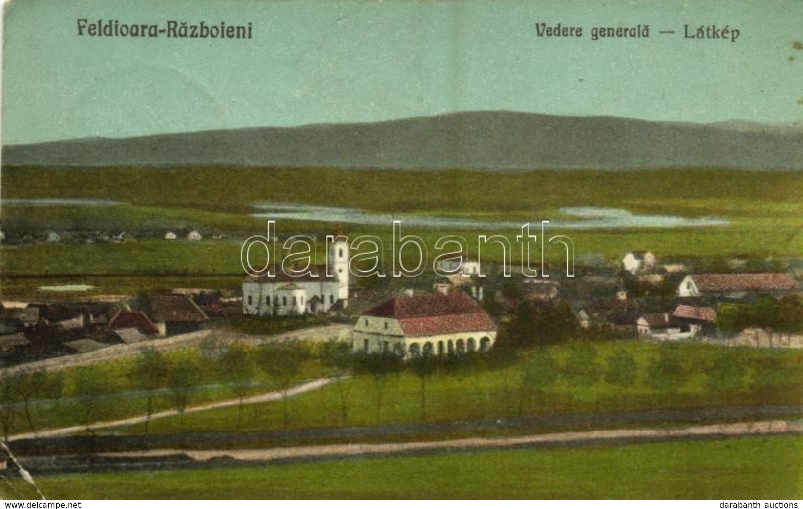 T2/T3 1925 Székelyföldvár, Feldioara-Razboieni, Razboieni-Cetate; Templom / Church (EK) - Unclassified
