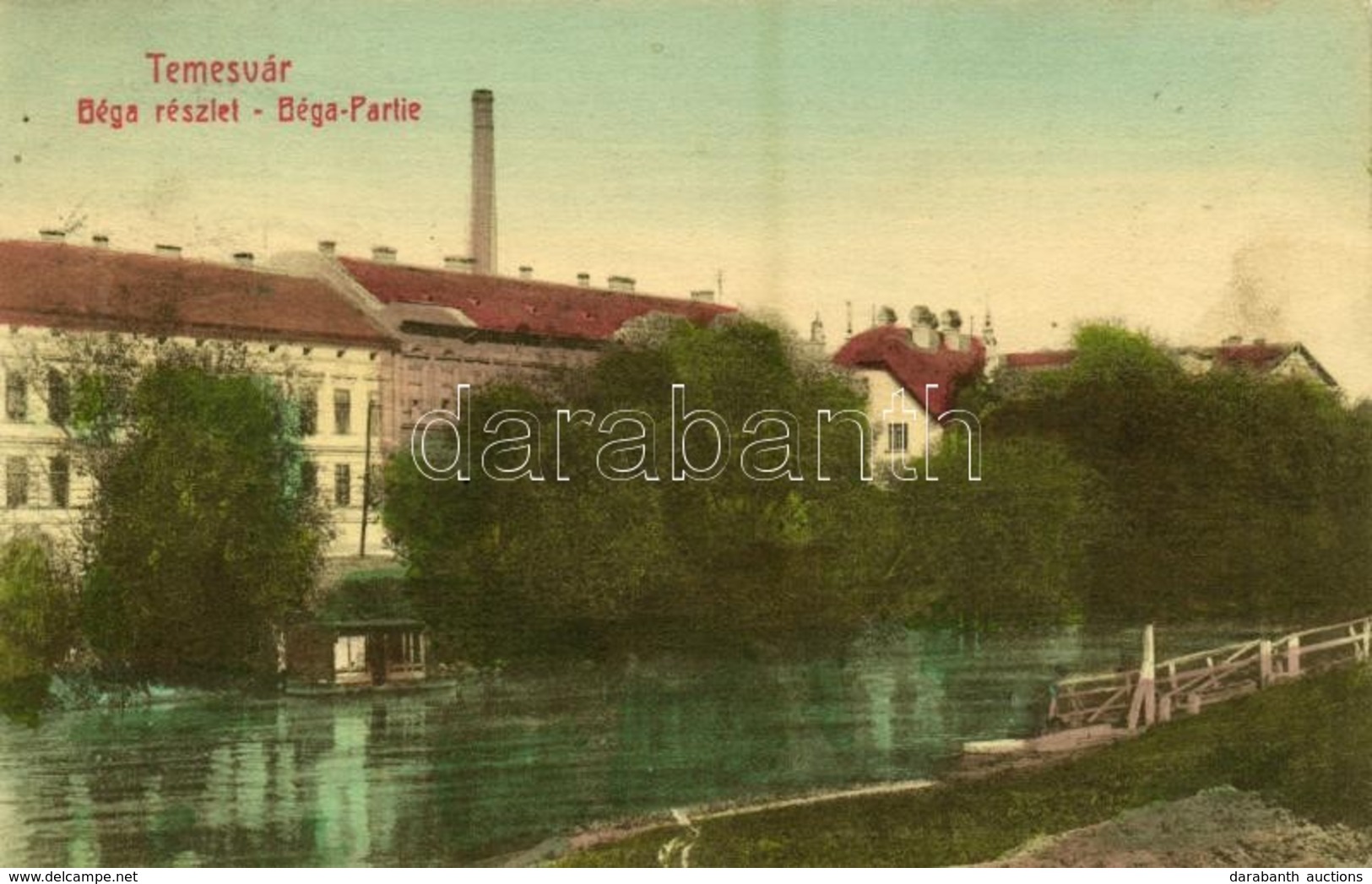 T3 1911 Temesvár, Timisoara; Béga Részlet / Bega Riverbank (kis Szakadás / Small Tear) - Unclassified