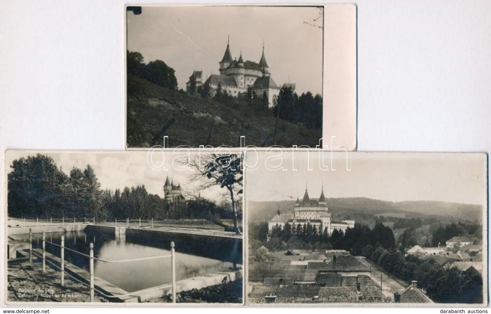 ** * Bajmóc, Bojnice; Vár / Castle - 3 Db Régi Képeslap / 3 Pre-1945 Postcards - Other & Unclassified