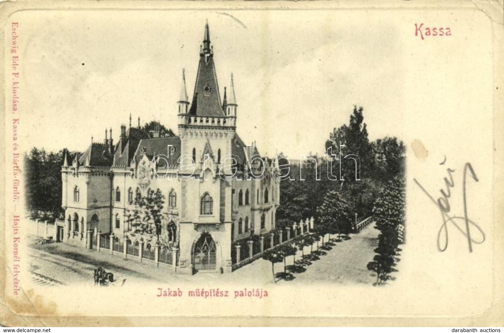 T3 1905 Kassa, Kosice; Jakab Műépítész Palotája. Eschwig Ede F. Kiadása. Hajts Kornél Felvétele / Architect's Palace, Vi - Other & Unclassified