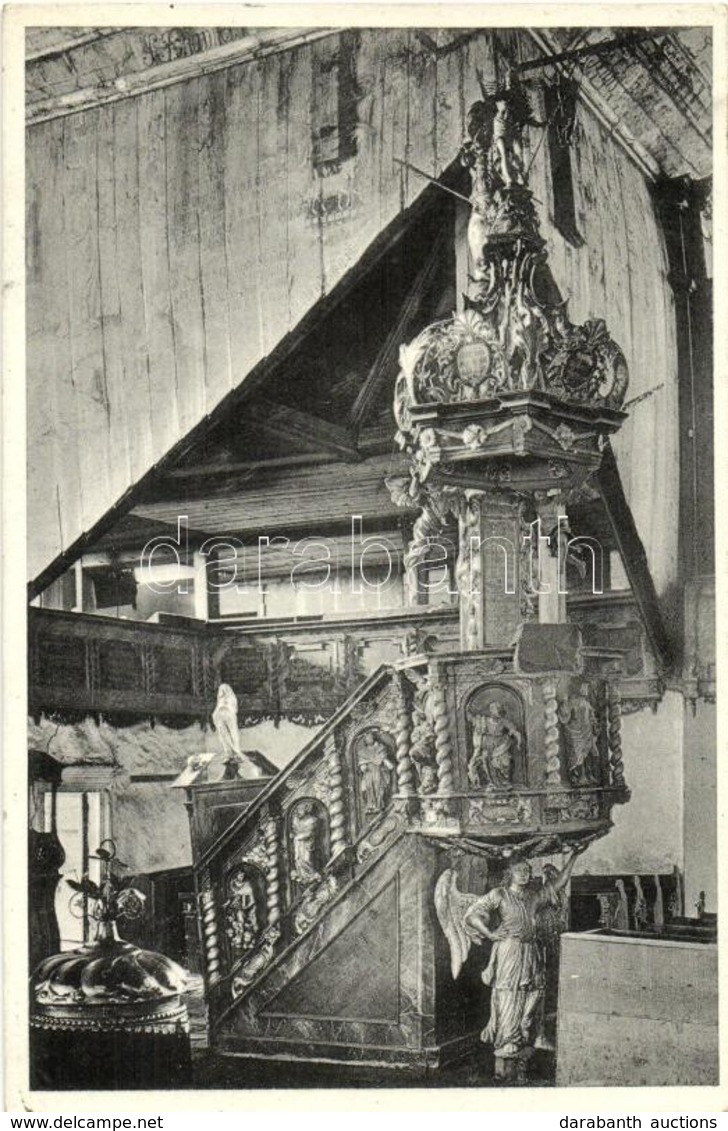 T2 Késmárk, Kezmarok; Evangélikus Fa Templom, Belső / Wooden Church Interior - Other & Unclassified