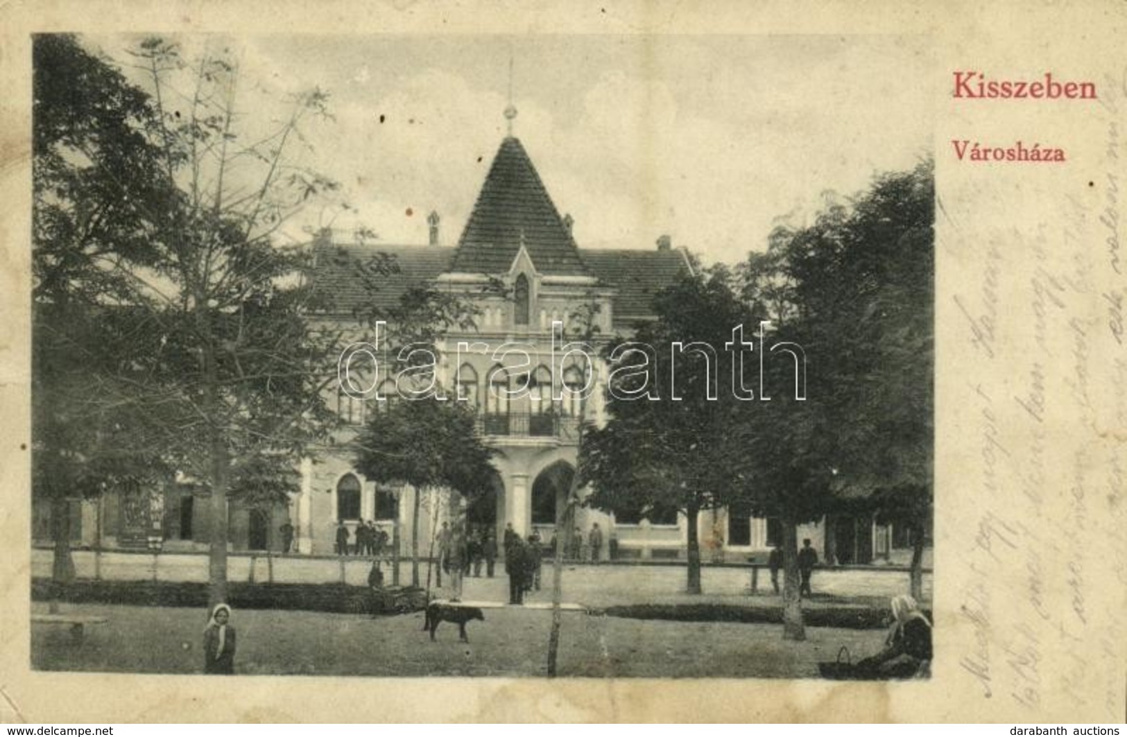 T2/T3 1913 Kisszeben, Sabinov, Zeben; Városháza. Stehr Gusztáv Kiadása / Town Hall  (EK) - Other & Unclassified