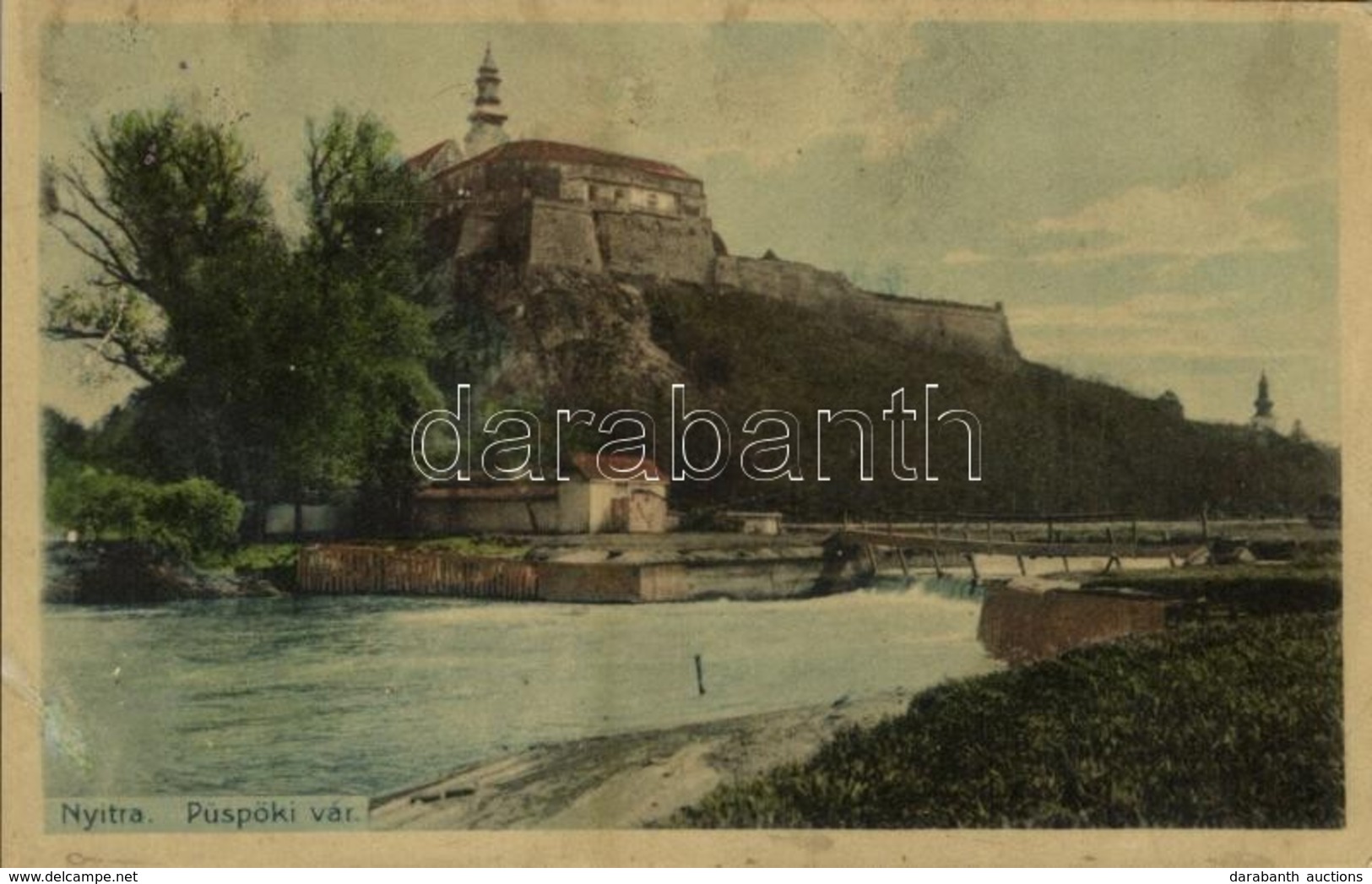 T3 1914 Nyitra, Nitra; Püspöki Vár. Kiadja Huszár István / Bishop's Castle (r) - Other & Unclassified