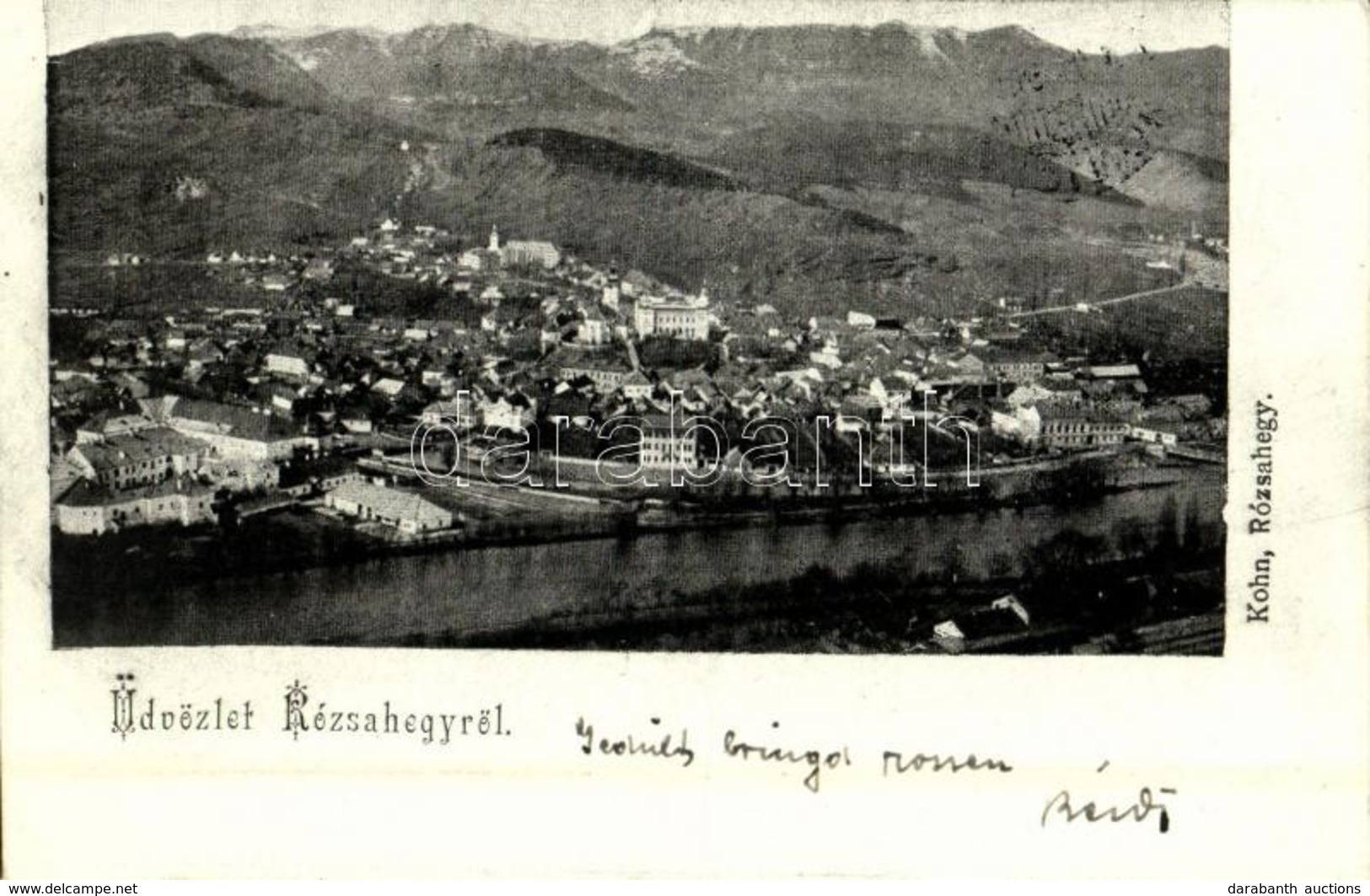 T2 1899 Rózsahegy, Ruzomberok; Látkép Zsinagógával. Kiadja Kohn / General View With Synagogue - Other & Unclassified