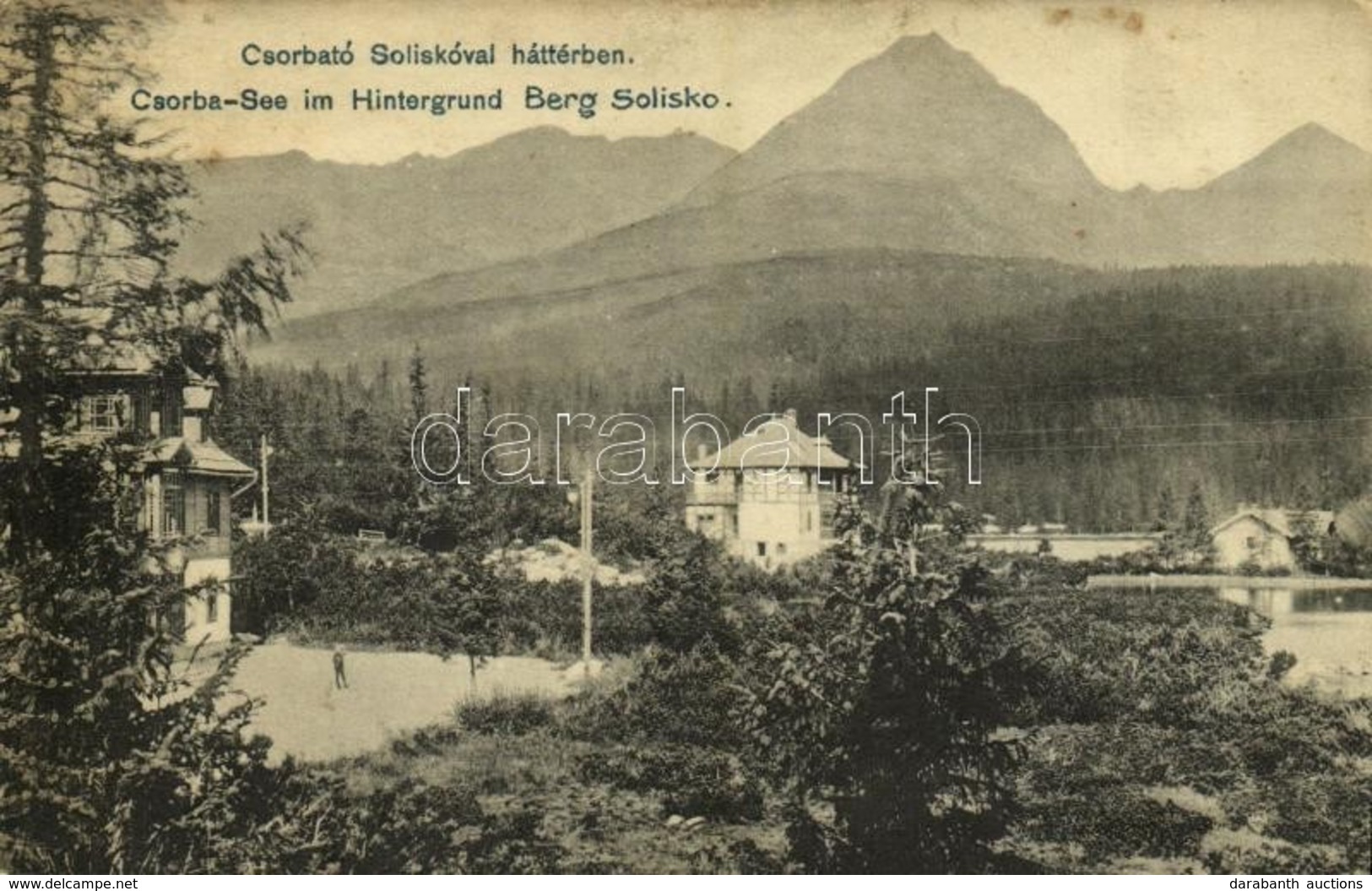 ** T2/T3 Tátra, Magas Tátra, Vysoké Tatry; Csorba-tó Szoliszkóval A Háttérben. Kiadja Quirsfeld János 5003. / Csorba-See - Other & Unclassified