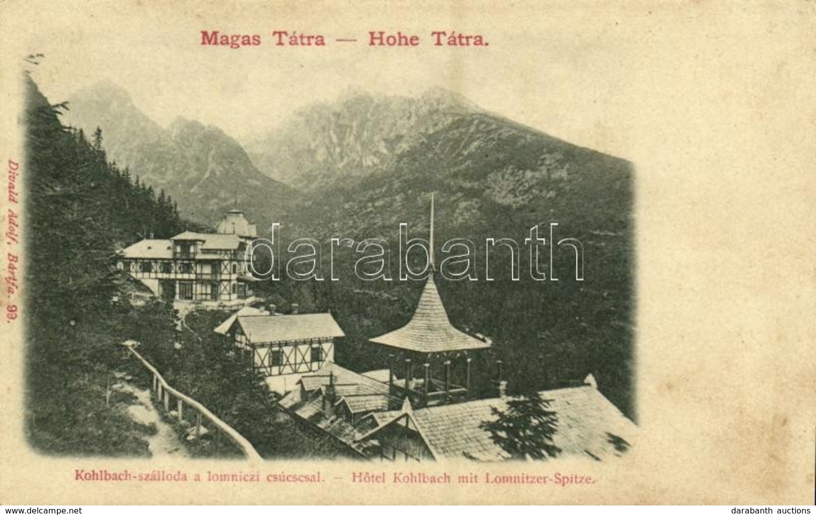 ** T2 Tátra, Vysoké Tatry; Kohlbach Szálloda A Lomniczi Csúccsal / Hotel And Lomnicky Stít - Other & Unclassified