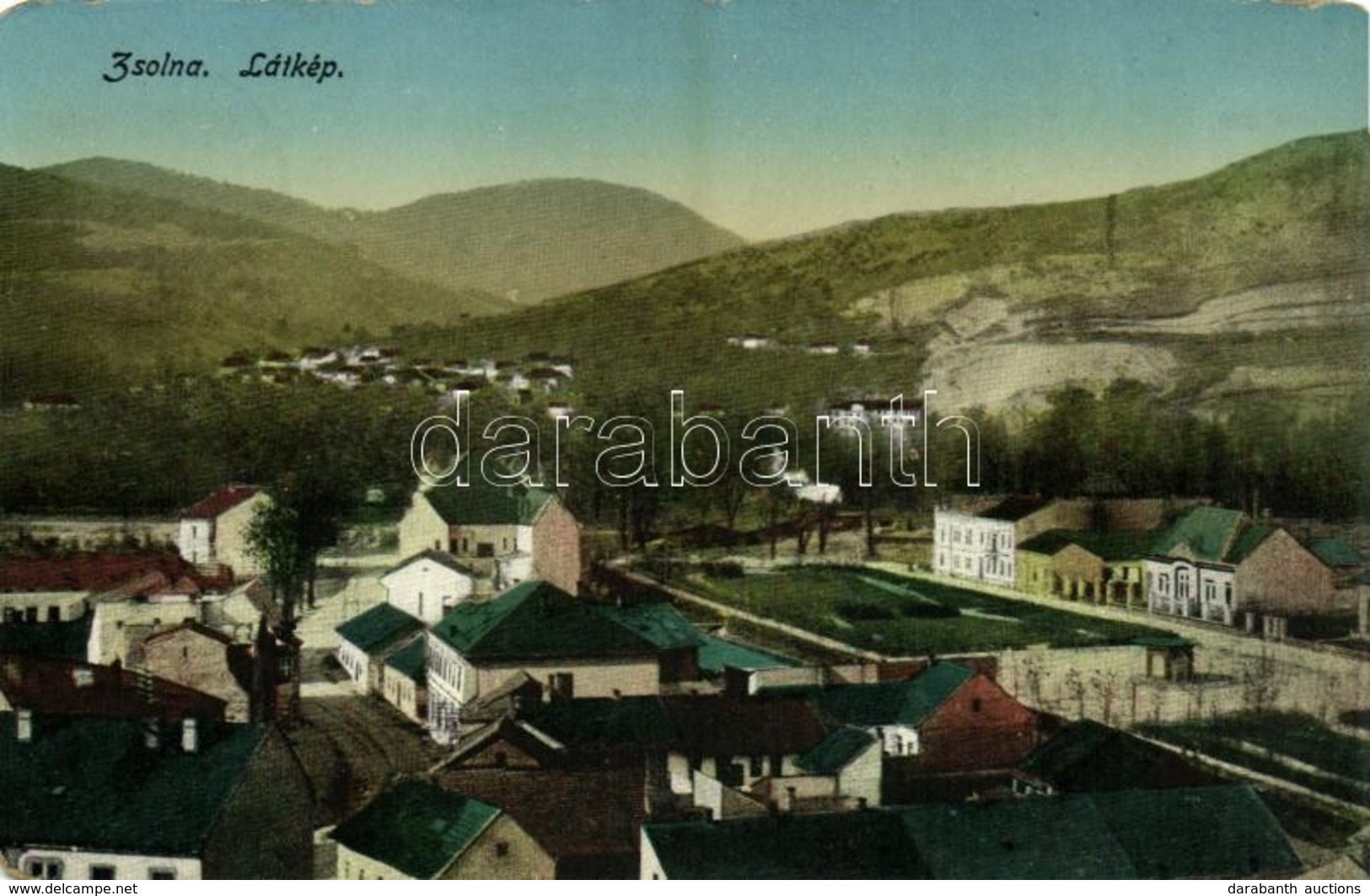 T3 1916 Zsolna, Sillein, Zilina; Látkép / General View (kopott Sarkak / Worn Corners) - Other & Unclassified