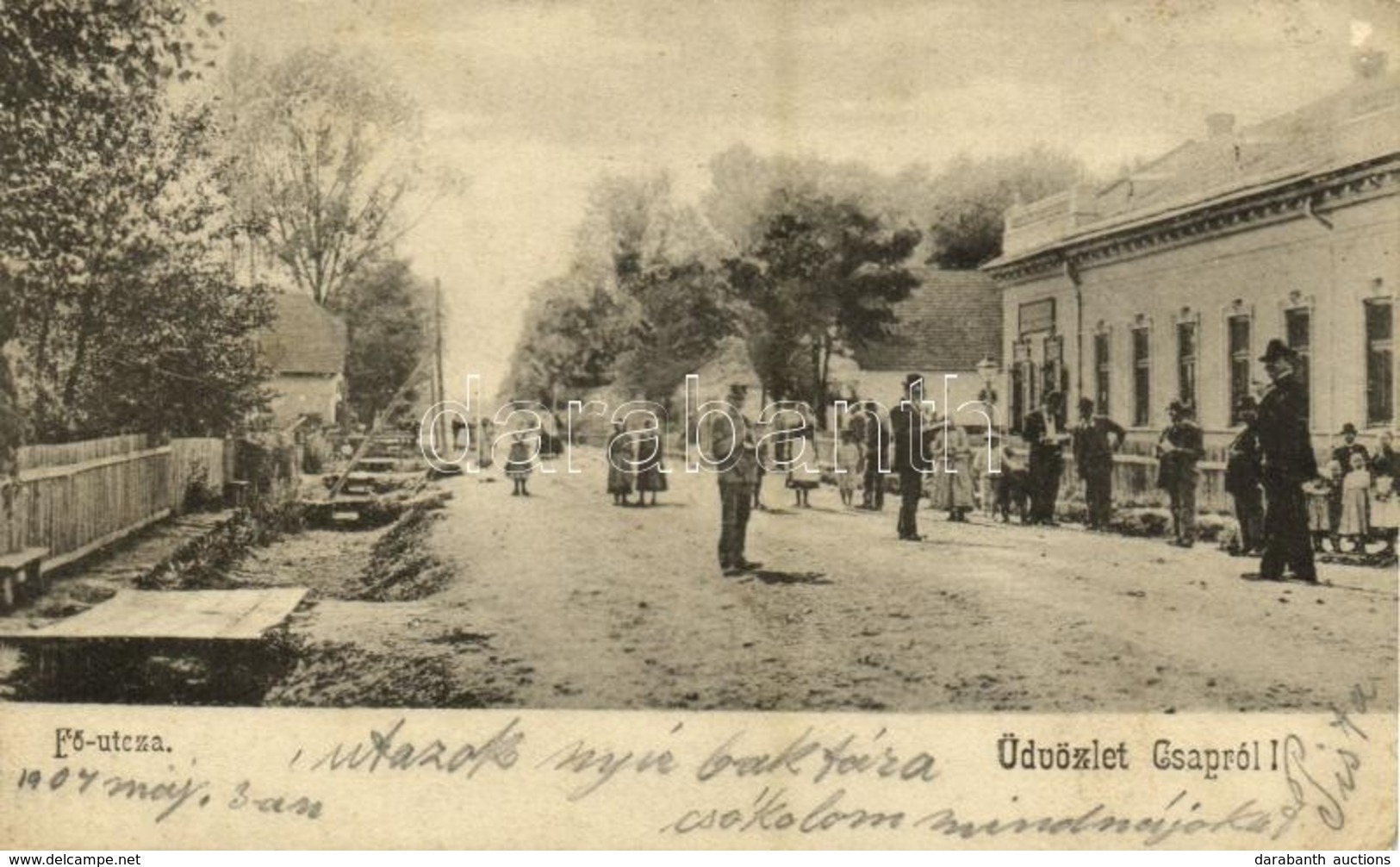 T2/T3 1904 Csap, Cop, Chop; Fő Utca, üzlet, Olvasó Urak / Main Street, Gentlemen Reading, Shop (EK) - Unclassified