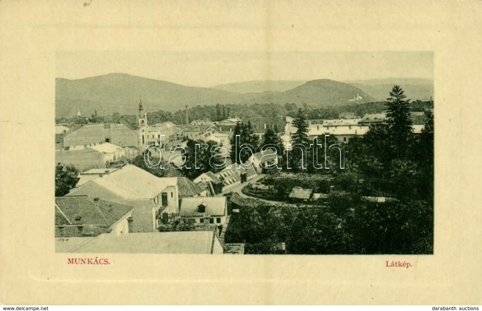 * T2 Munkács, Mukacheve, Mukachevo, Mukacevo; Látkép. W. L. Bp. 5664. Kiadja 'Rekord' Képeslap Király / General View - Unclassified