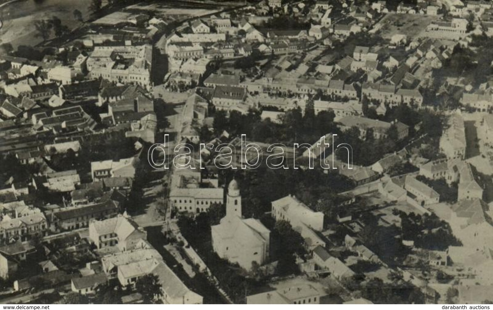 T2 1924 Munkács, Mukacheve, Mukachevo, Mukacevo; Pohledy S Létadla / Légi Felvétel / Aerial View - Unclassified