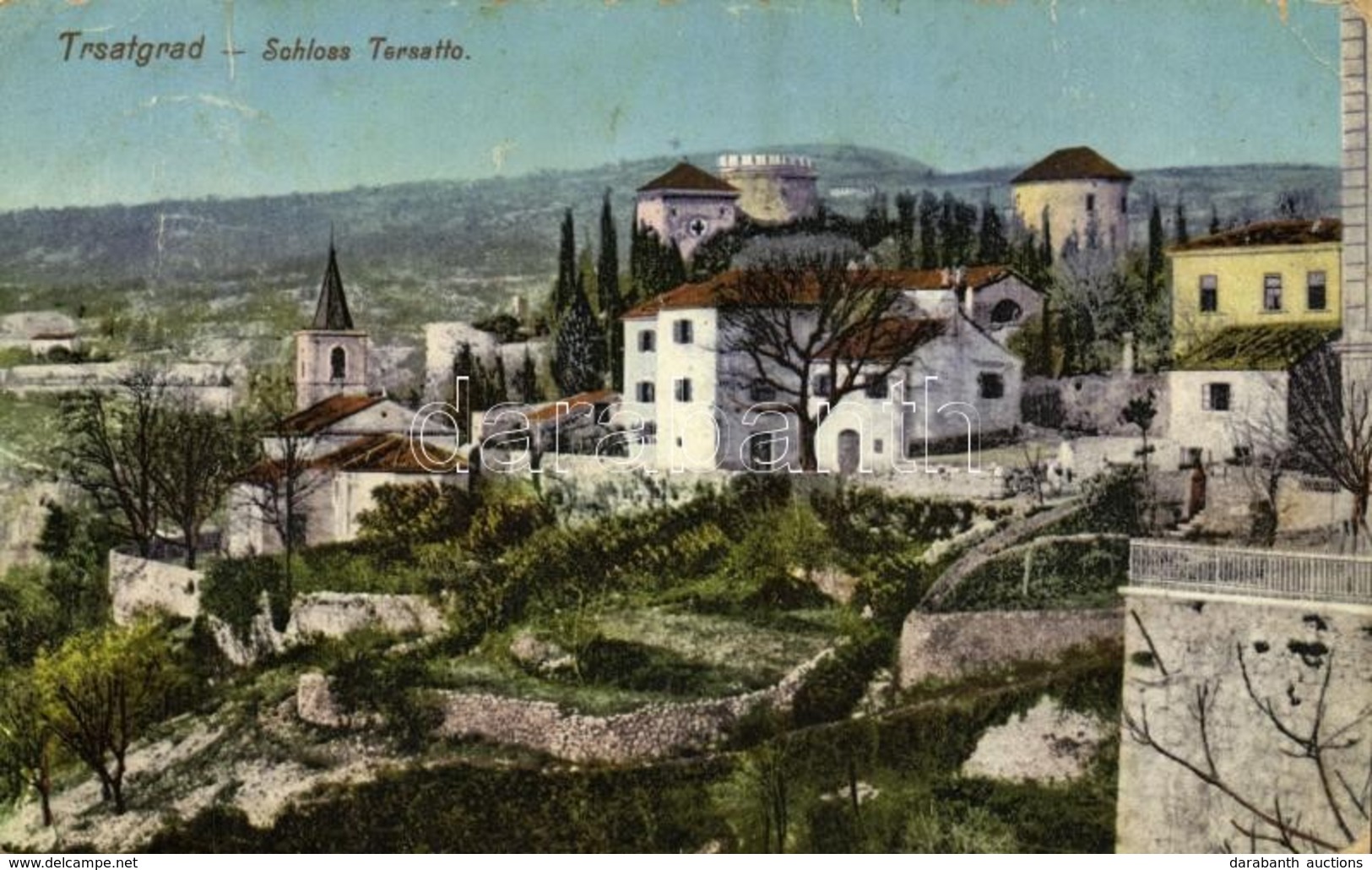 T2/T3 1914 Fiume, Rijeka; Schloss Tersatto / Trsat Castle / Trsatgrad (EK) - Other & Unclassified