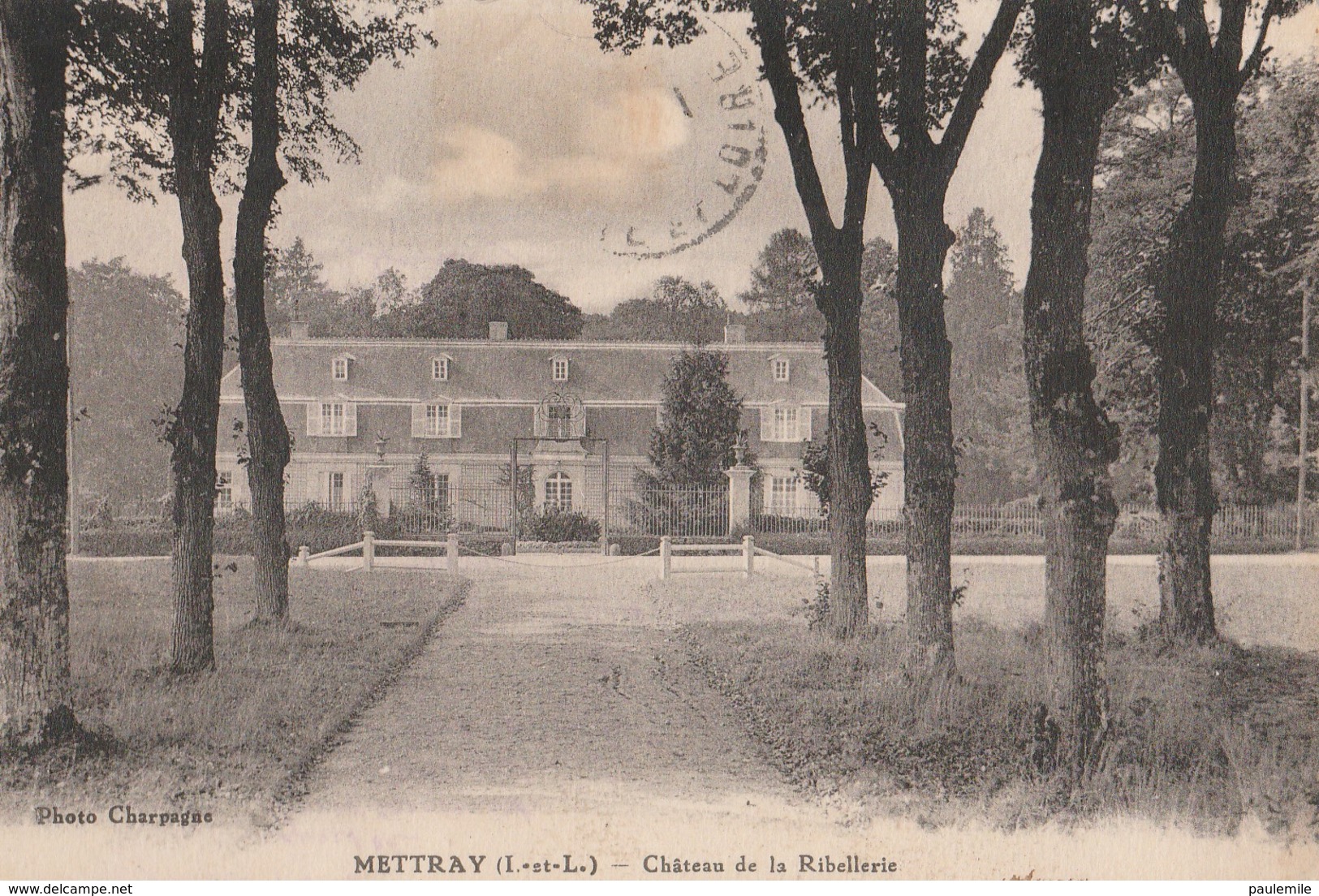 CPA   - 37   METTRAY CHATEAU DE LA RIBELLERIE H 241 PHOTO CHARPAGNE - Mettray