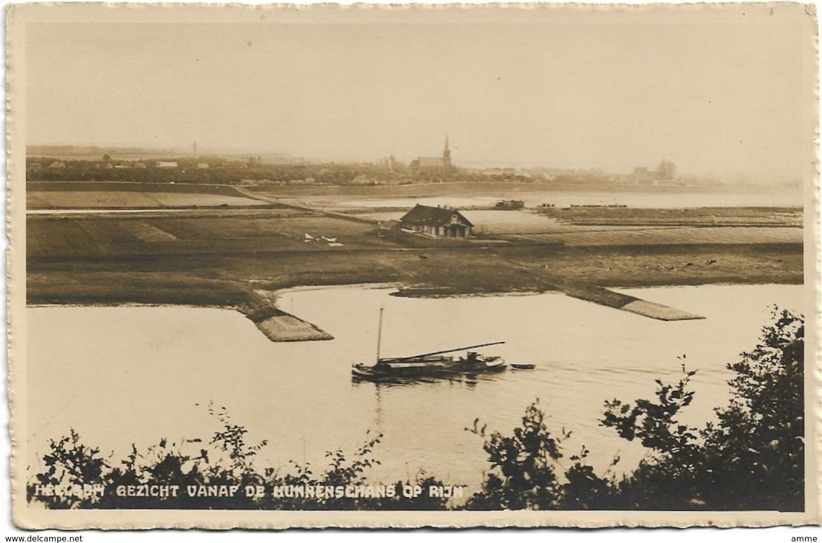 Heelsum   *  Gezicht Vanaf De Hunnenschans Op Rijn - Renkum