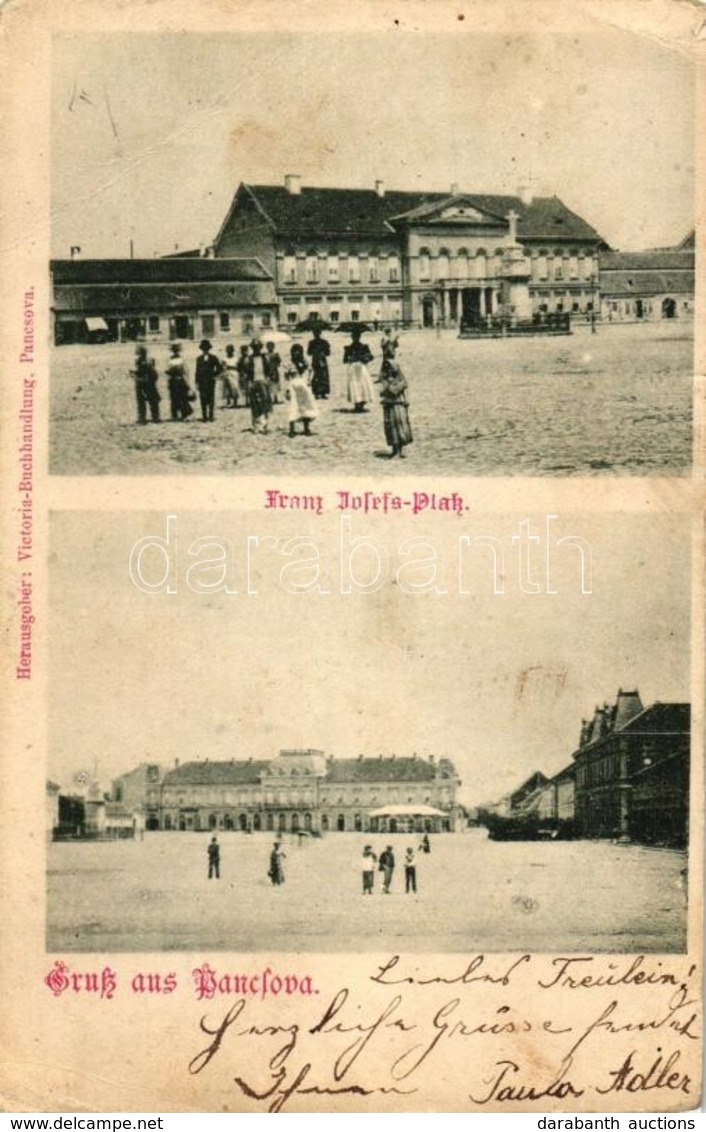 T2/T3 Pancsova, Pancevo; Ferenc József Tér / Franz Josefs-Platz / Square (EK) - Ohne Zuordnung