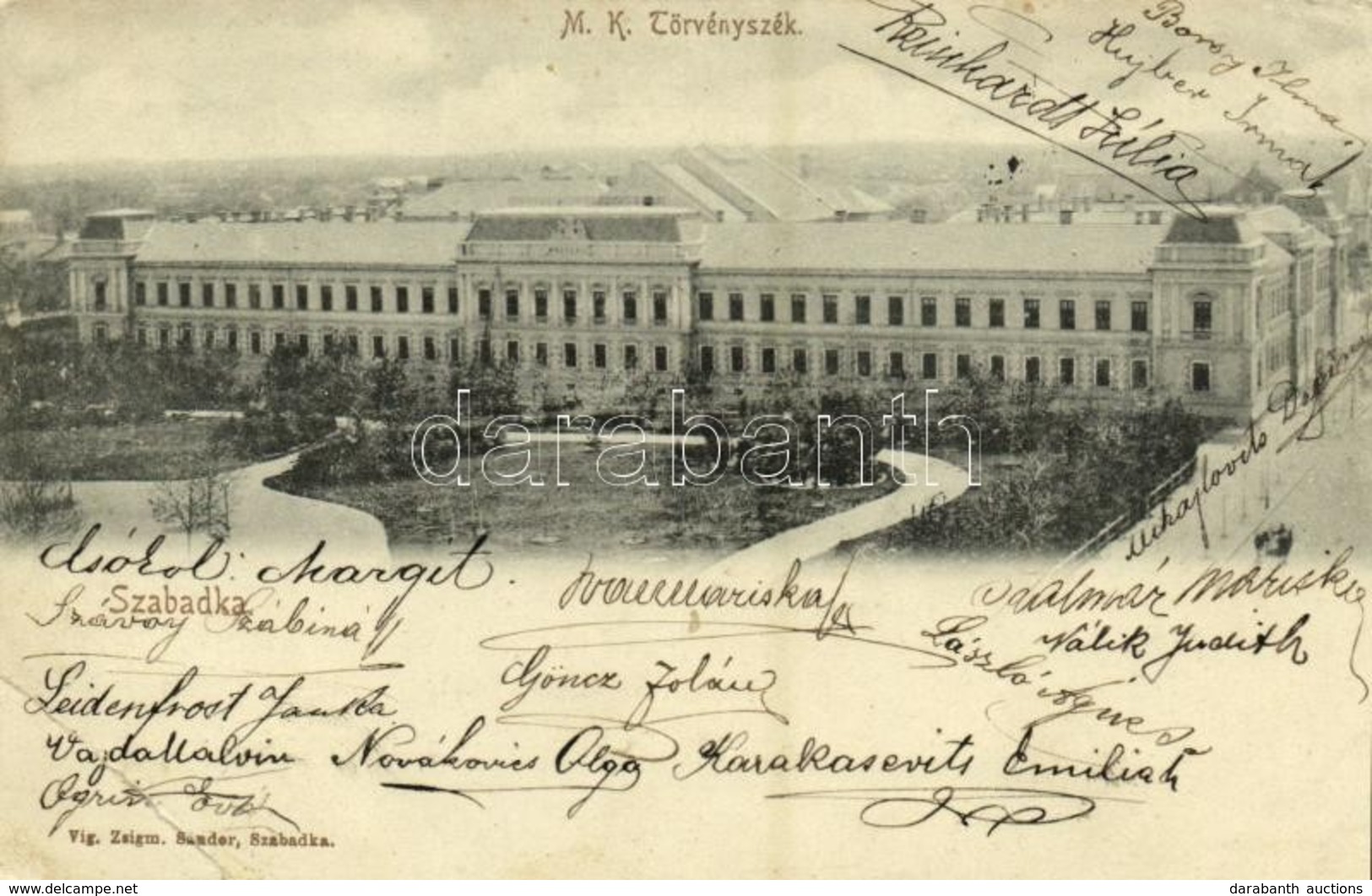 T3 1904 Szabadka, Subotica; M. K. Törvényszék / Tribunal Court (EB) - Unclassified