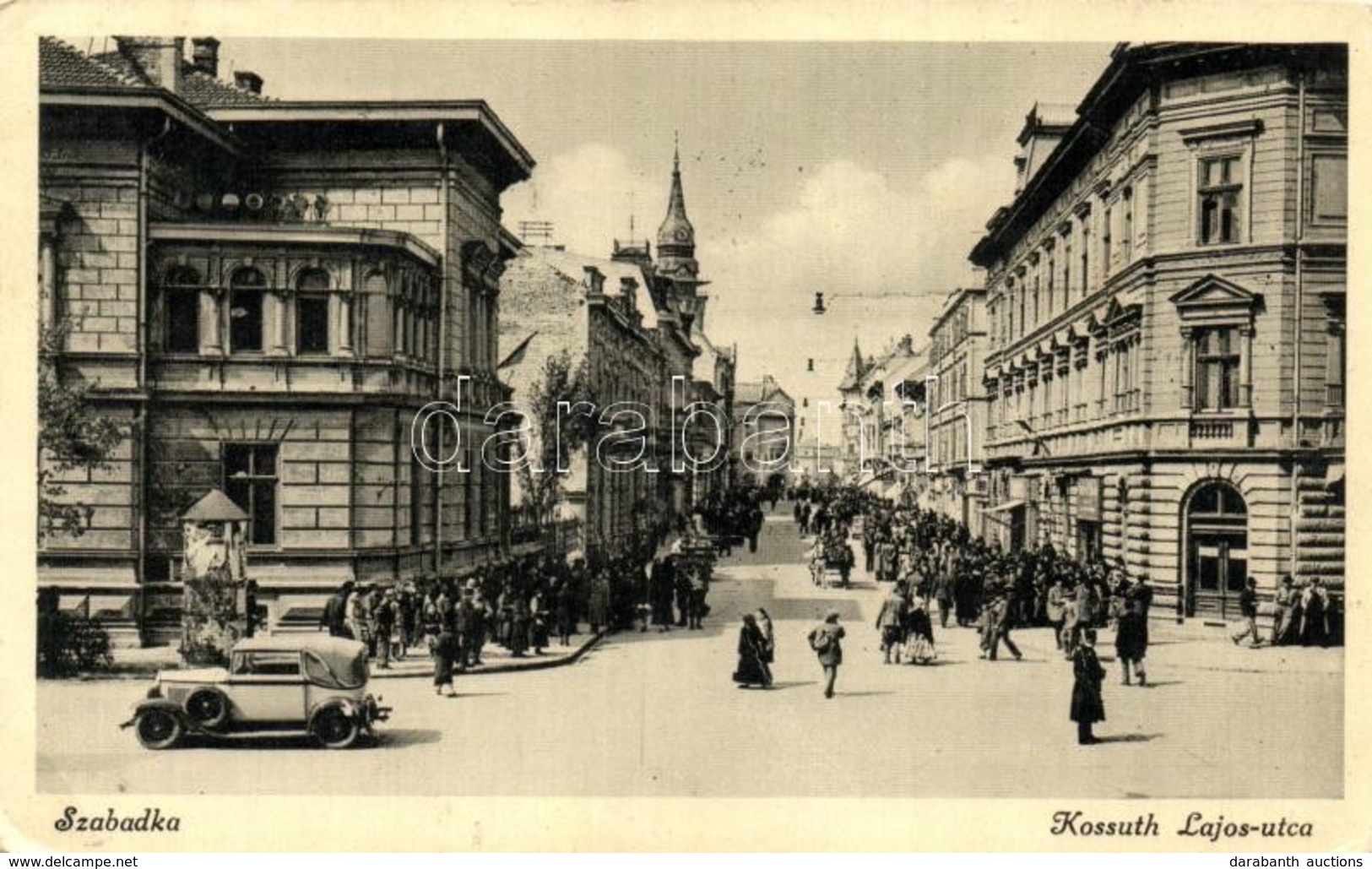 T2/T3 Szabadka, Kossuth Lajos Utca / Street, Automobile (EK) - Unclassified