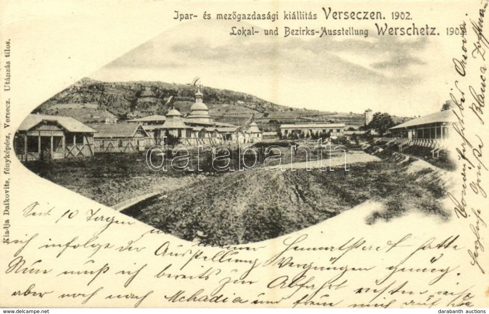 T2 1902 Versec, Werschetz, Vrsac; Ipar- és Mezőgazdasági Kiállítás. Daikovits Fényképész Kiadása / Lokal- Und Bezirks-Au - Unclassified