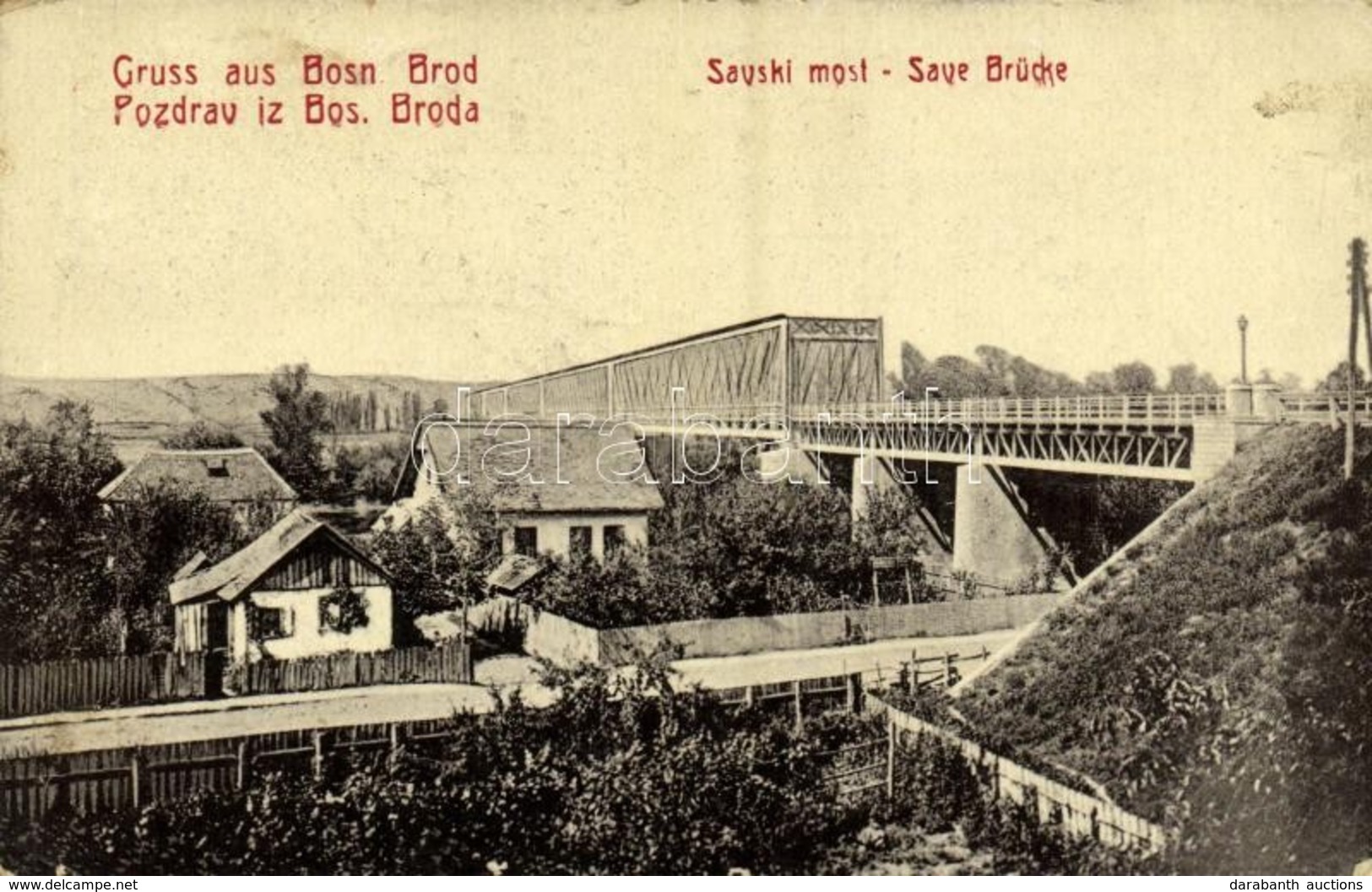 * T3 Brod, Bosanski Brod; Savski Most / Save Brücke / Bridge. W. L. B. 764. (EB) - Other & Unclassified