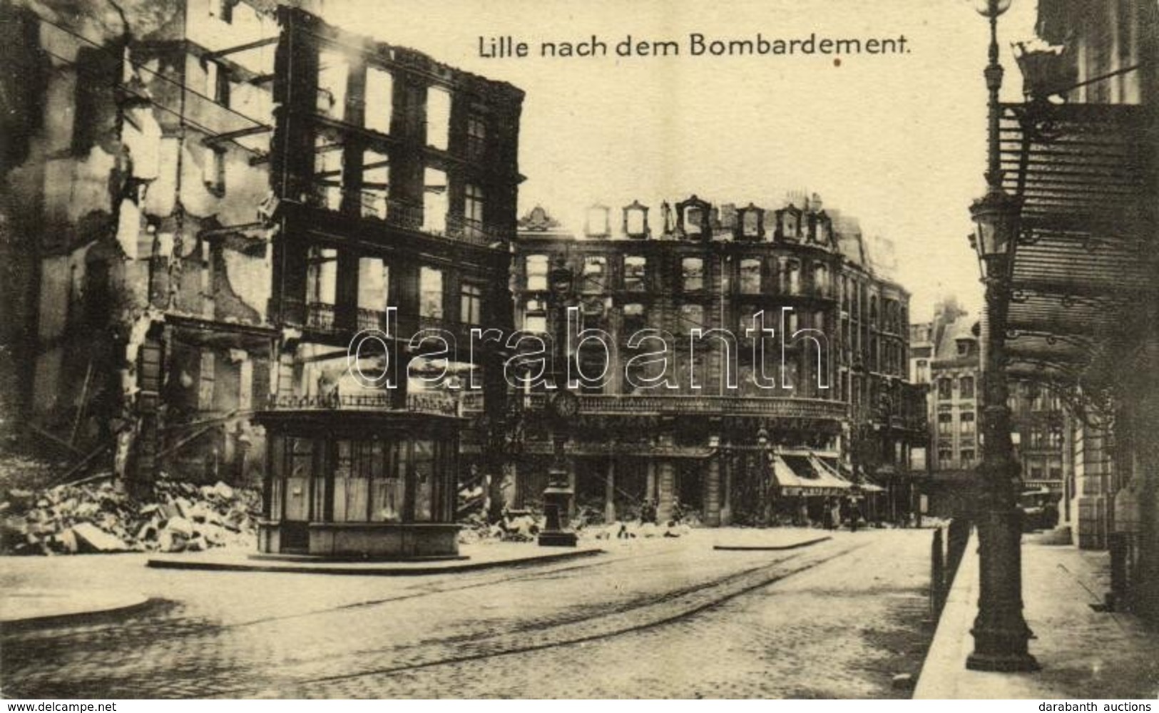 ** T2 Lille Nach Dem Bombardement / Lille After The Bombardment, WWI - Other & Unclassified
