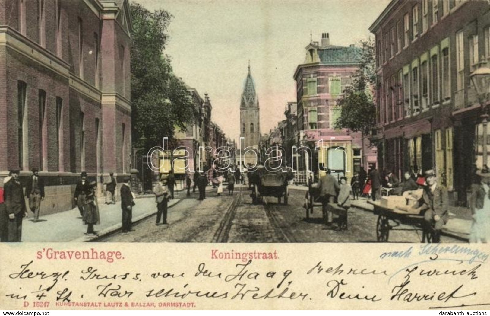 T2 1904 The Hague, Den Haag, 's-Gravenhage; Koningstraat / Street - Other & Unclassified