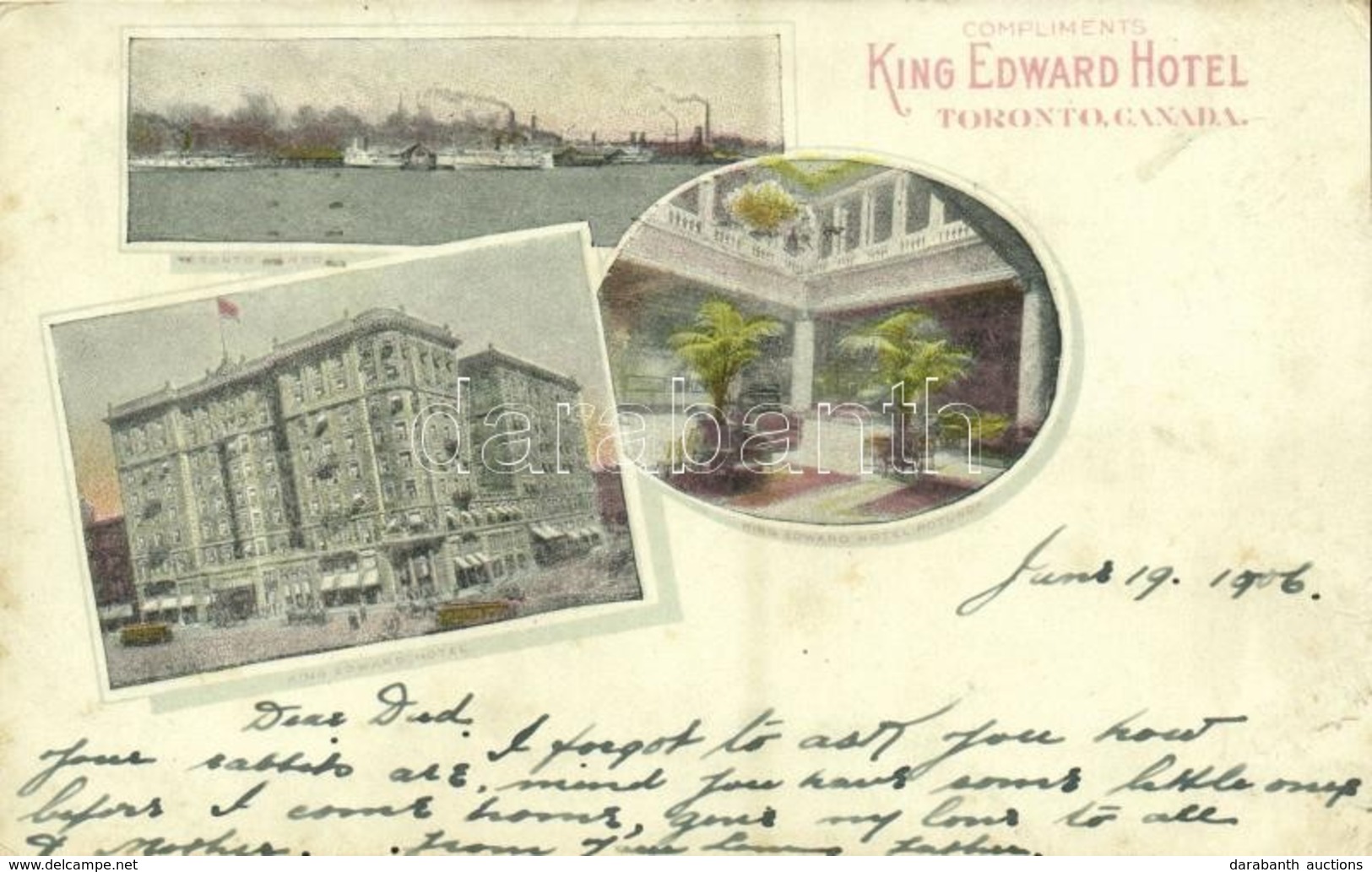 T2/T3 1906 Toronto (Canada), King Edward Hotel, Interior - Other & Unclassified