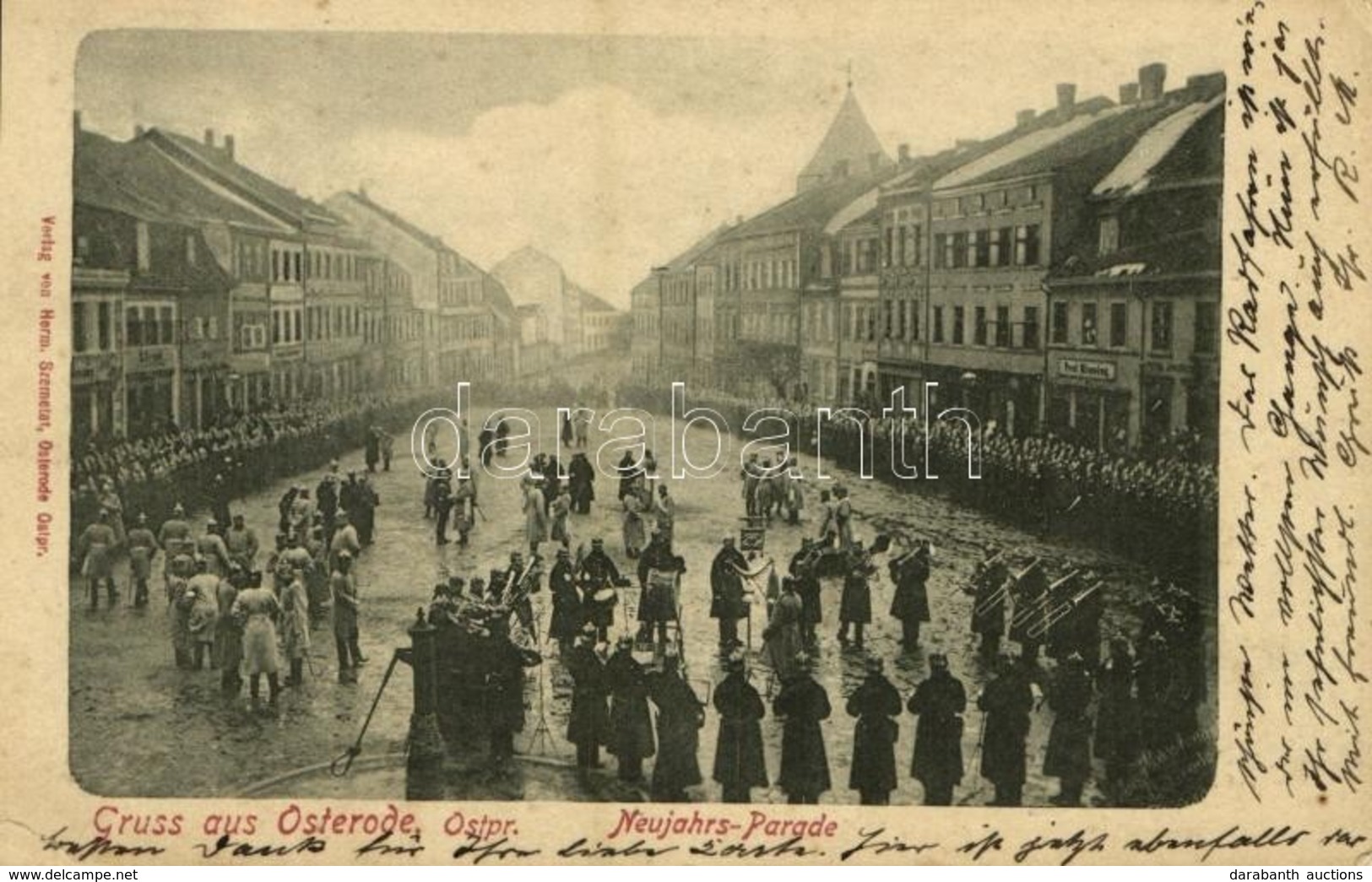 T2/T3 1900 Ostroda, Osterode; Neujahrs-Parade / New Year Parade, Music Band (EK) - Other & Unclassified