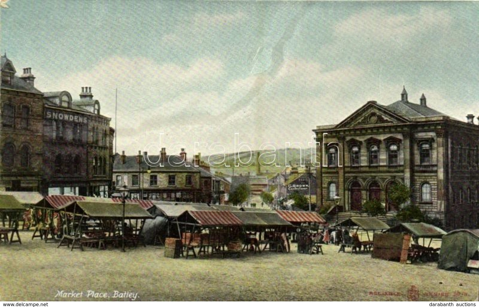 ** T2 Batley, Market Place, Snowden's, G. Brown Confectioner - Autres & Non Classés