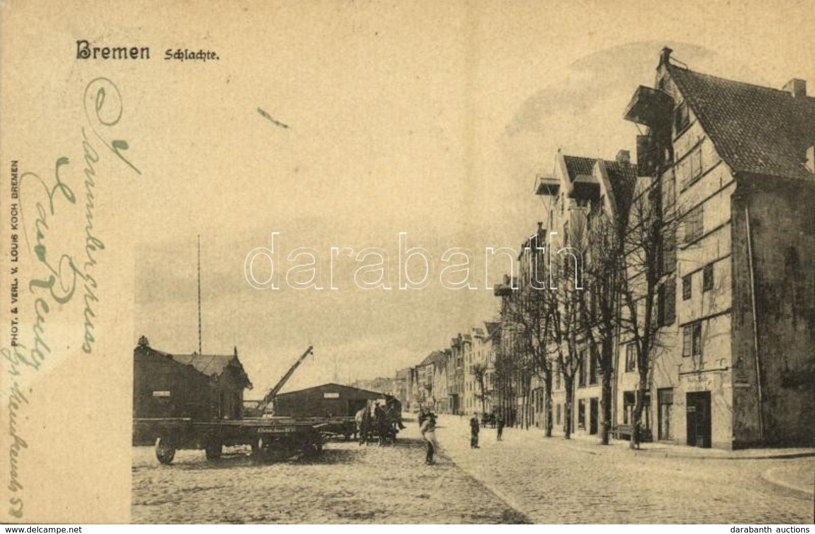 T2 1899 Bremen, Schlachte / Quay, Harbor. Phot. & Verl. V. Louis Koch - Ohne Zuordnung