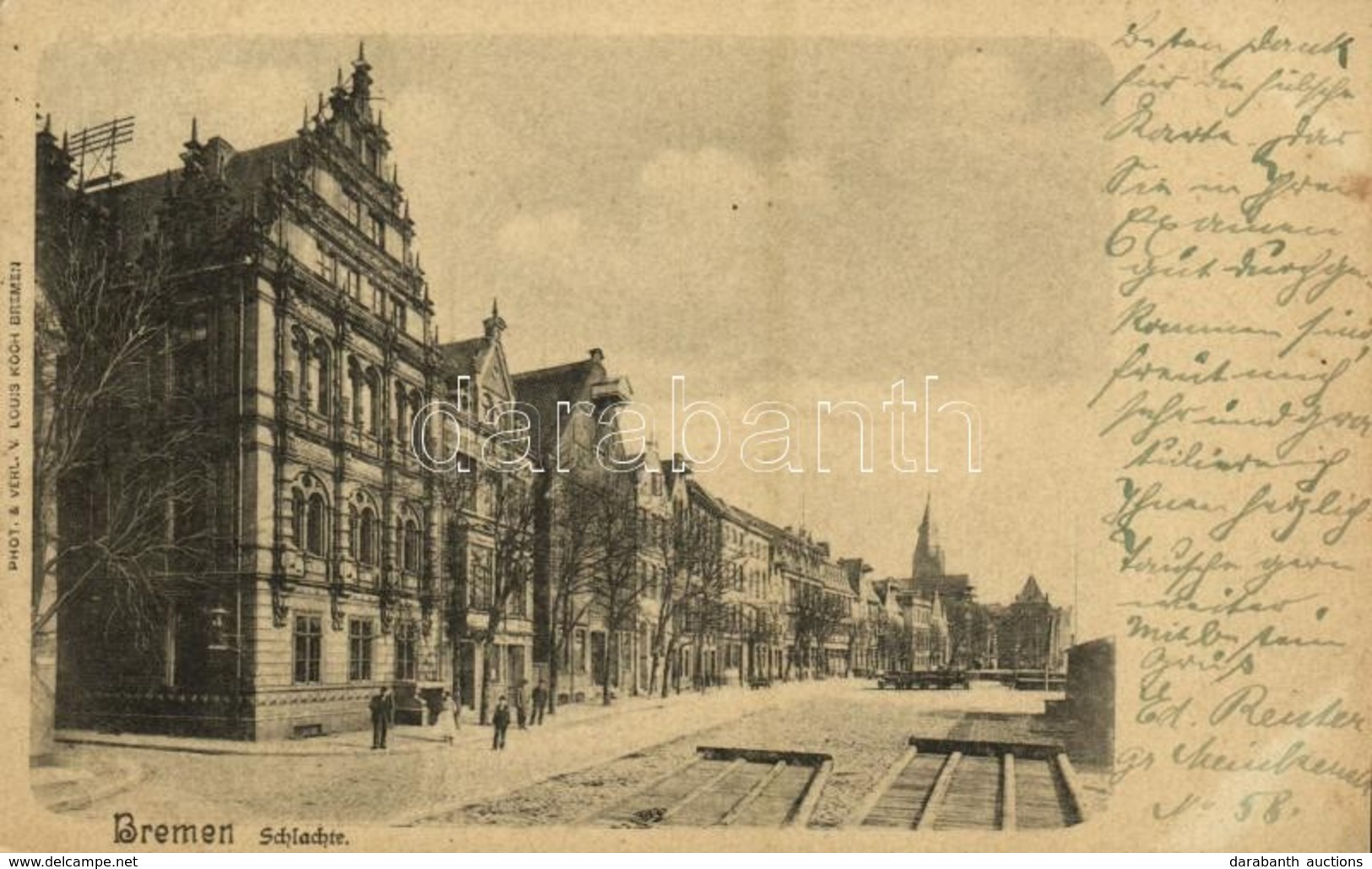 T2 1899 Bremen, Schlachte / Quay, Harbor. Phot. & Verl. V. Louis Koch - Ohne Zuordnung