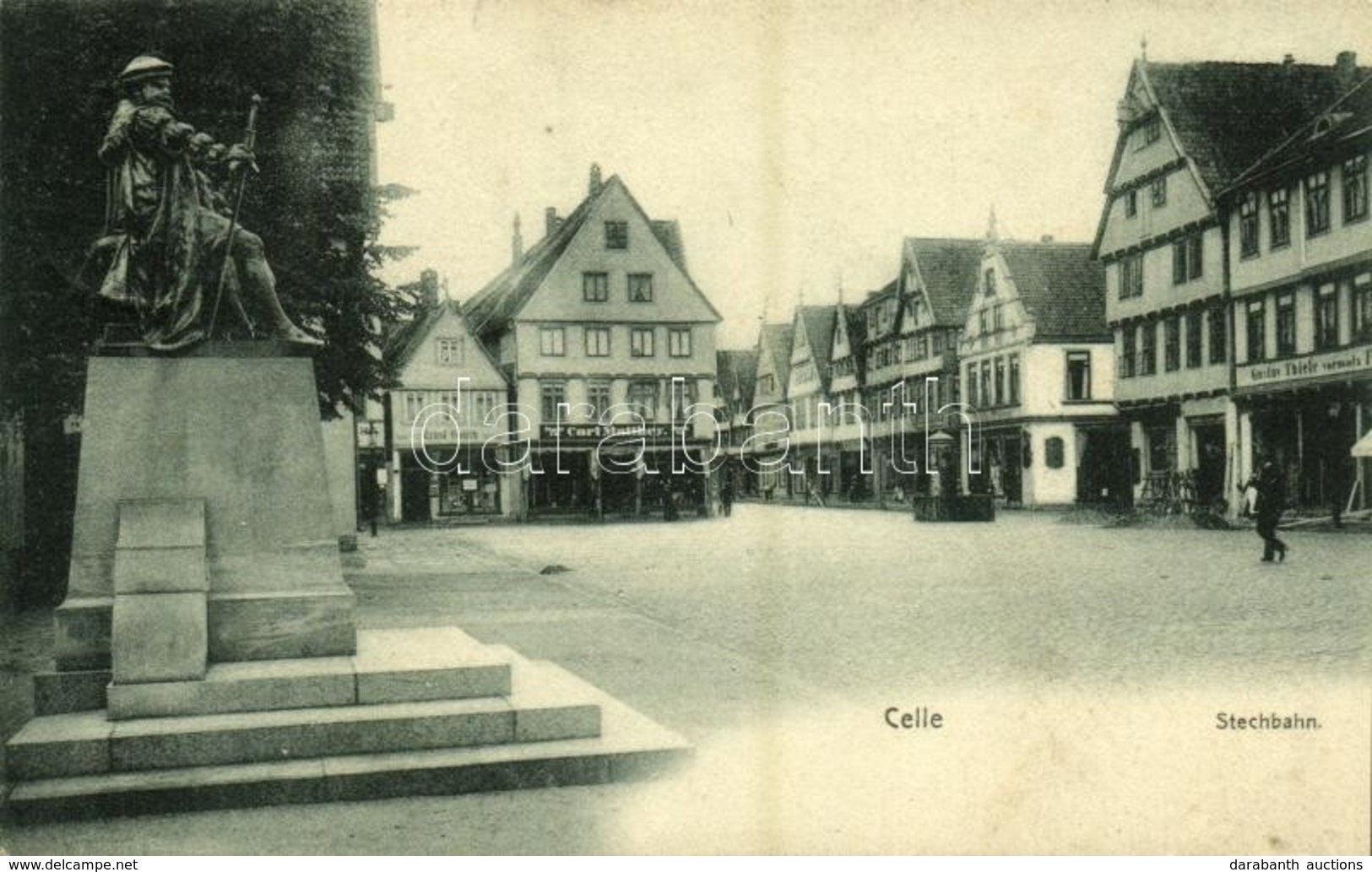 T3 Celle, Stechbahn / Square, Shops Of Carl Matthey And Gustav Thiele (Rb) - Unclassified