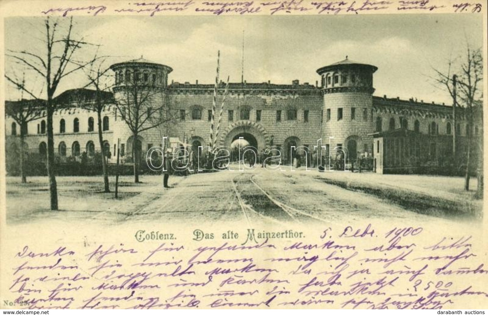 T2 1900 Koblenz, Coblenz; Das Alte Mainzerthor / Gate, Barrier - Unclassified