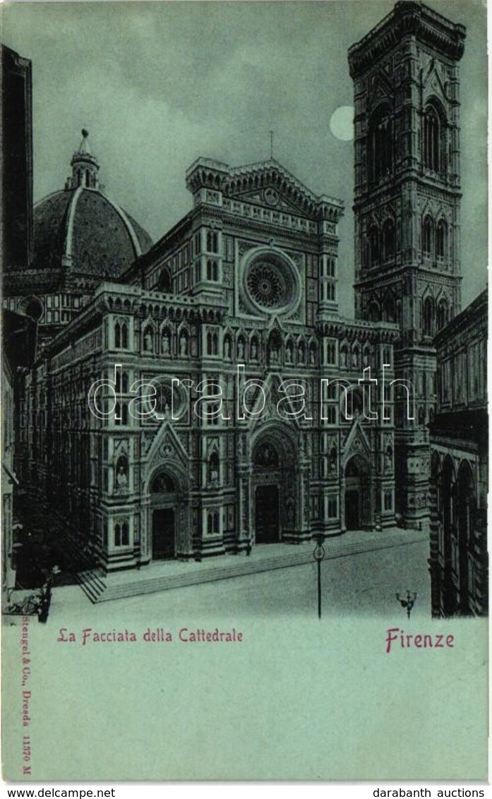** T1/T2 Firenze, Florence; La Facciata Della Cattedrale / Cathedral At Night - Other & Unclassified
