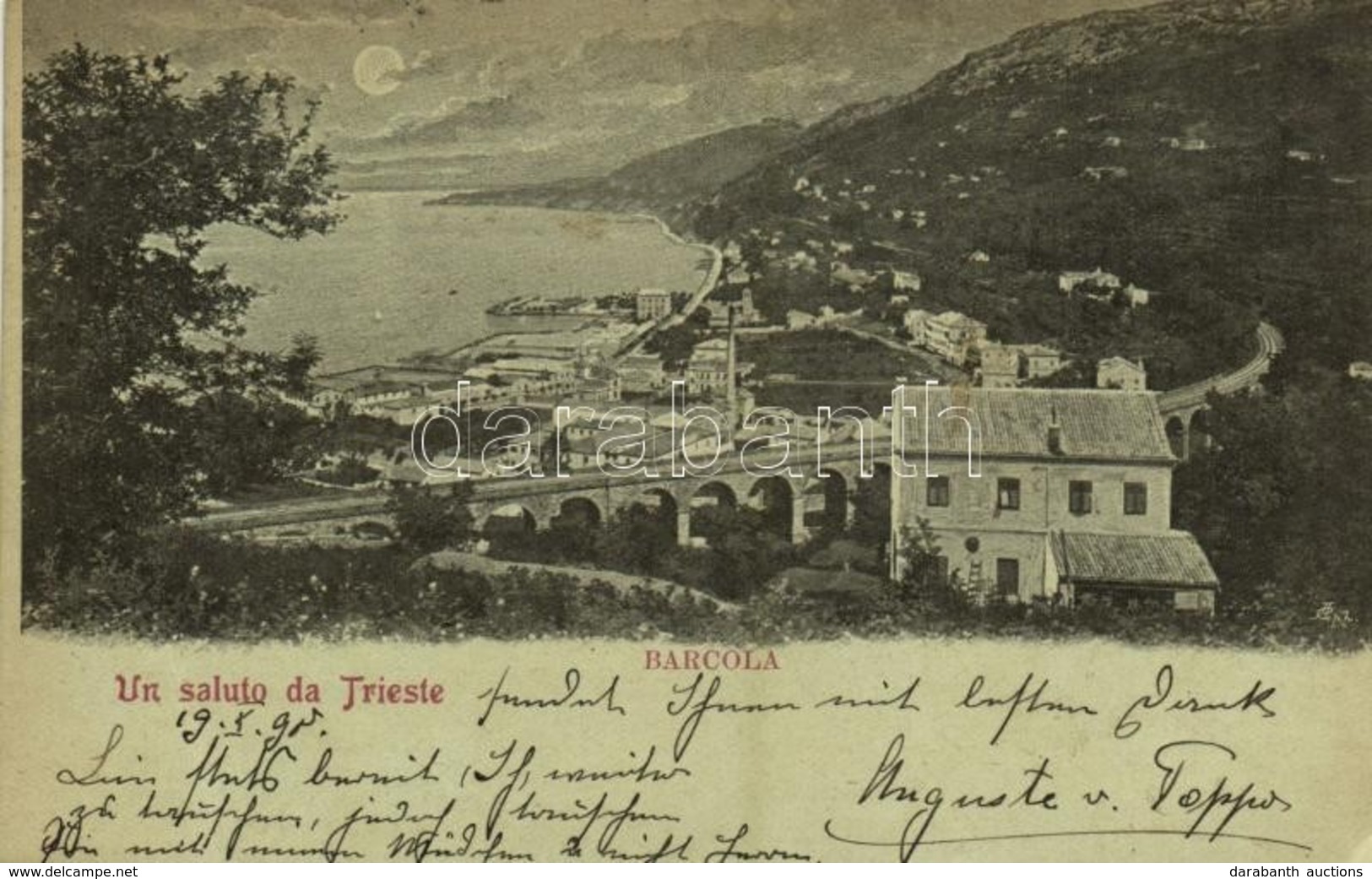 T2/T3 1898 Trieste, Trieszt, Trst; Barcola / General View, Railway Bridge (EB) - Other & Unclassified