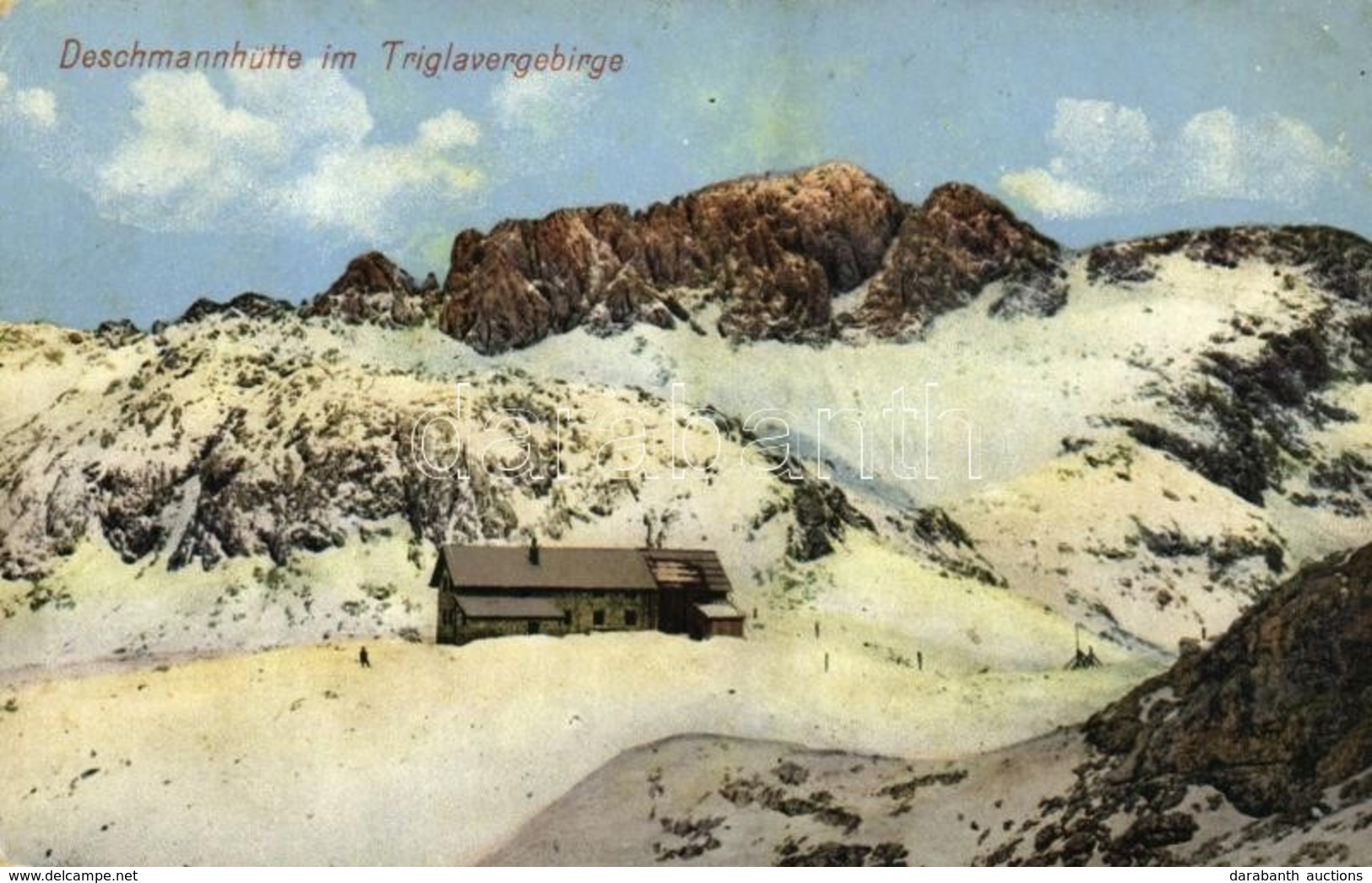 T2/T3 1915 Triglav, Deschmannhütte Im Triglavergebirge / Mountain Hut (worn Corners) - Other & Unclassified