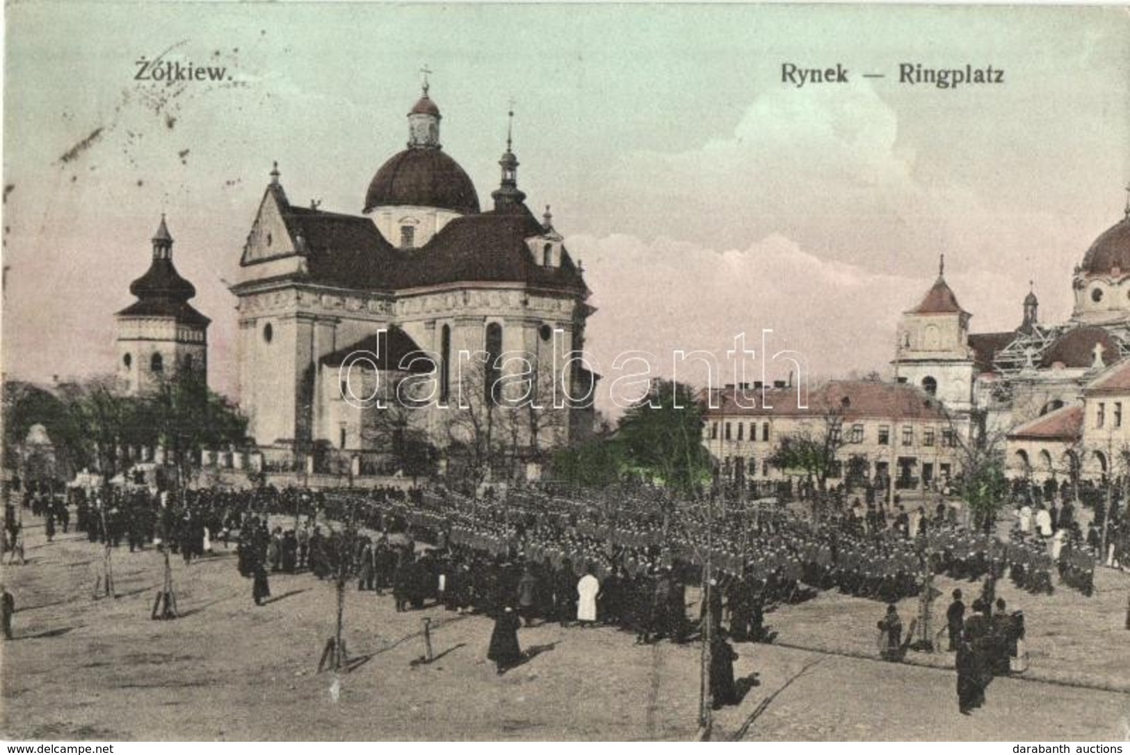 T2 Zhovkva, Zólkiew; Rynek / Ringplatz / Square, Military Parade - Otros & Sin Clasificación