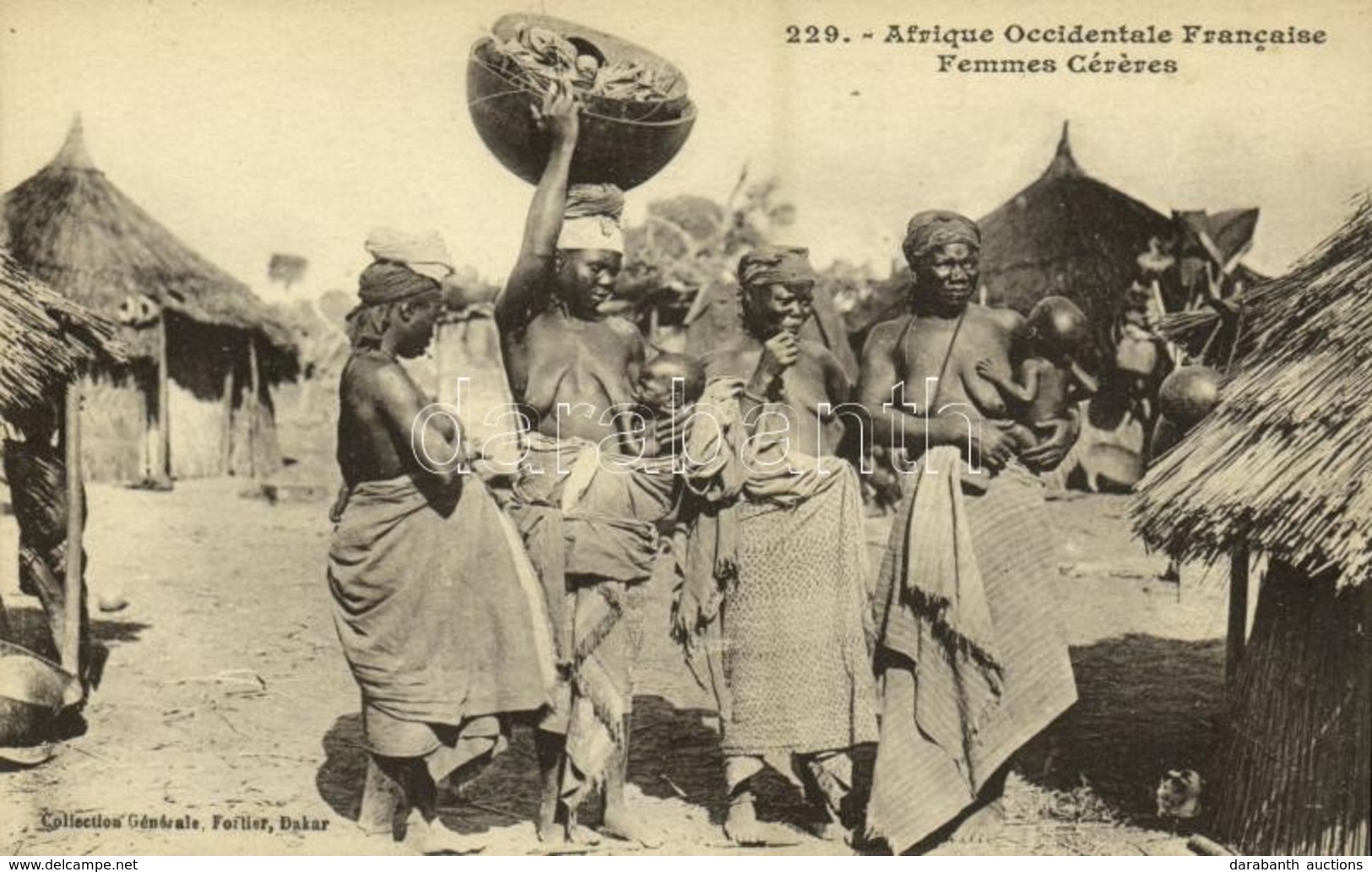 ** T1 Afrique Occidentale Francaise, Femmes Céreres / Indigenous Women, Nude, Senegalese Folklore - Ohne Zuordnung