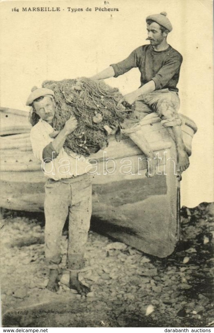 ** T3/T4 Marseille, Types De Pécheurs / Fishermen, French Folklore (tiny Pinholes) - Ohne Zuordnung