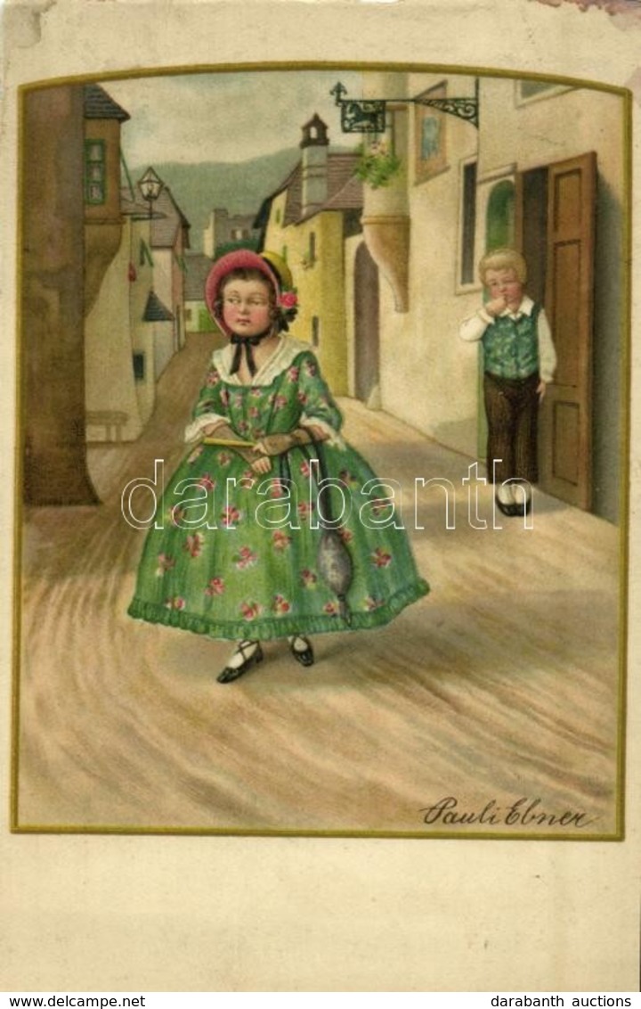 T2/T3 Children Art Postcard. AR. No. 2463. S: Pauli Ebner (fl) - Unclassified