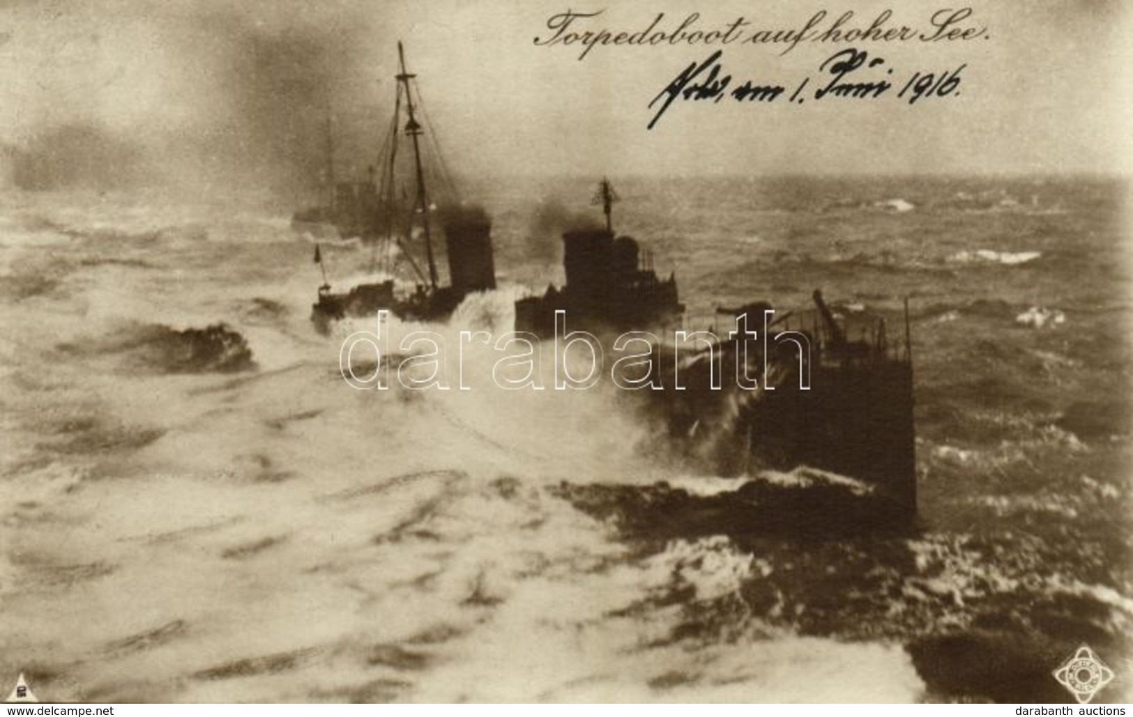 T2 1916 Torpedoboot Auf Hoher See. K.u.K. Kriegsmarine / Osztrák-magyar Modern Torpedónaszád / Austro-Hungarian Torpedo  - Unclassified