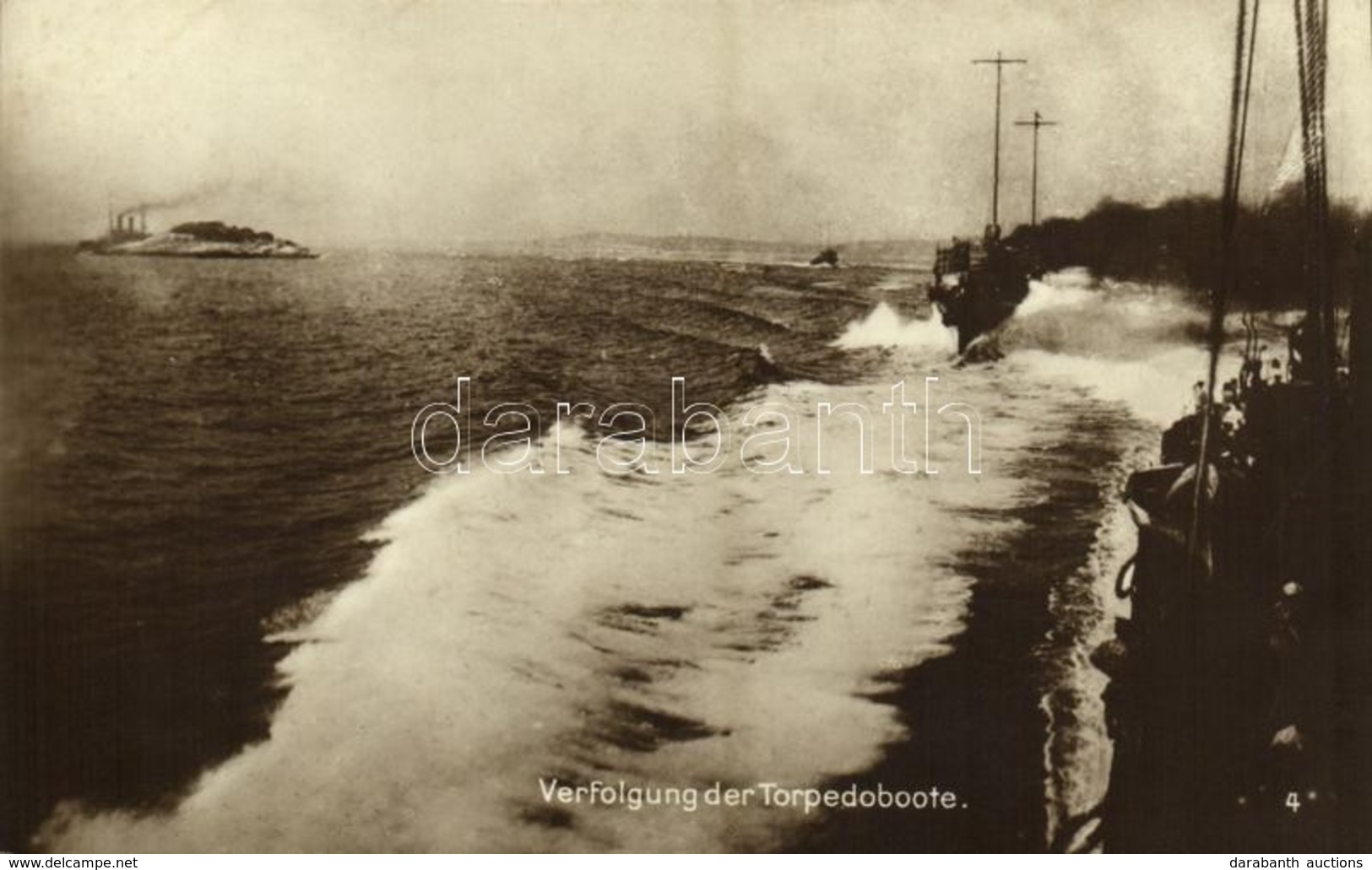 ** T2 Verfolgung Der Torpedoboote. K.u.K. Kriegsmarine / Austro-Hungarian Navy Torpedo Boat / Osztrák-magyar Haditengeré - Ohne Zuordnung