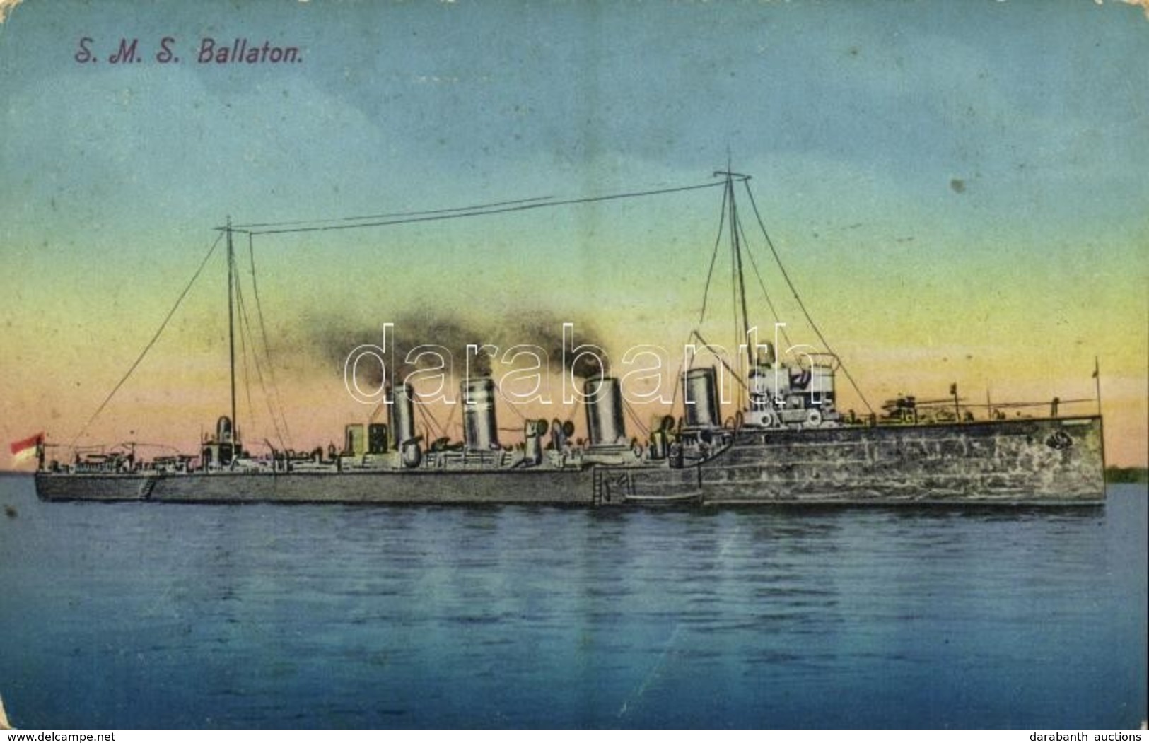 ** T2/T3 SMS Balaton Az Osztrák-Magyar Haditengerészet Tátra-osztályú Rombolója / WWI Austro-Hungarian Navy, K.u.K. Krie - Ohne Zuordnung