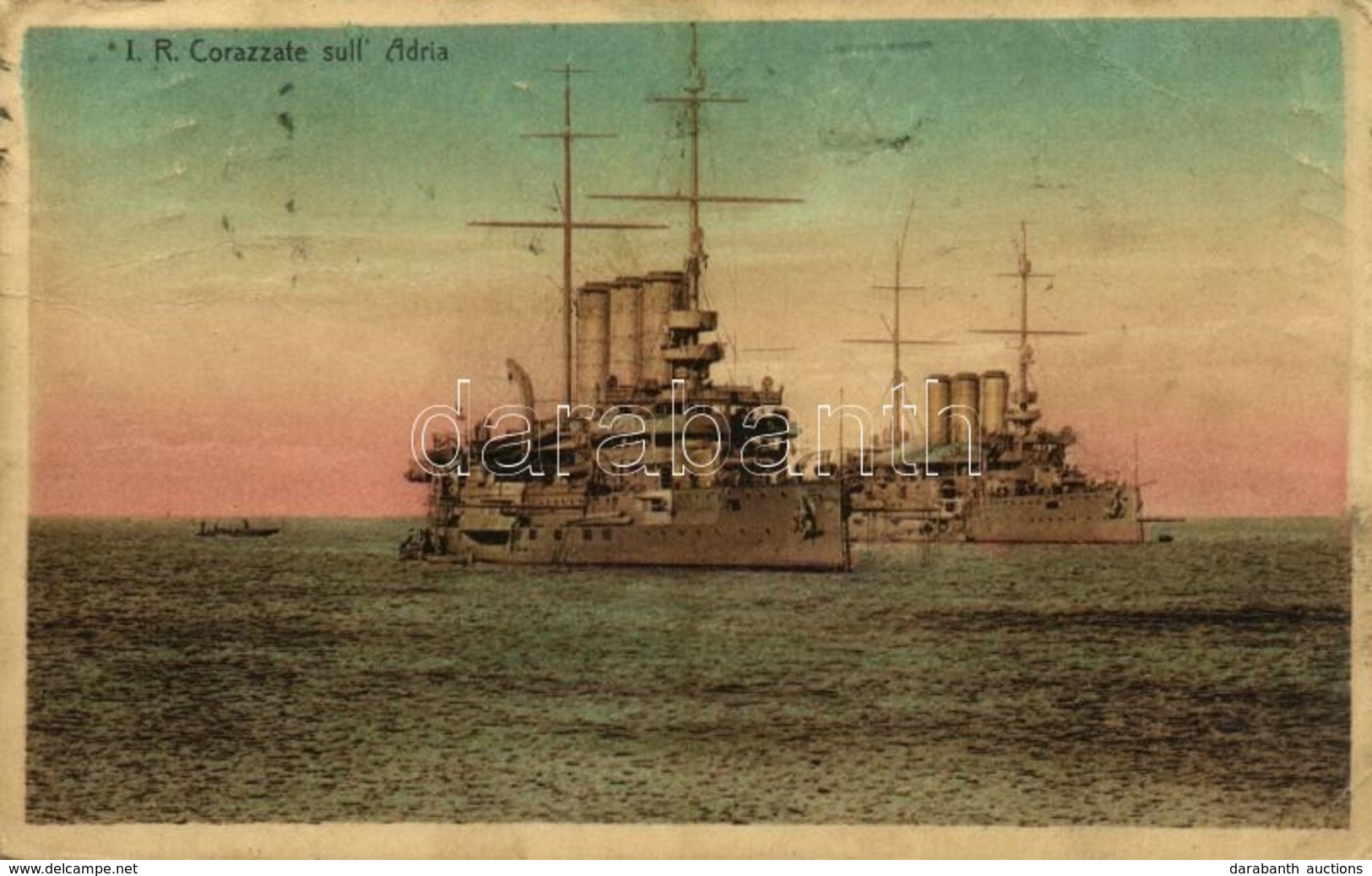 T3 1912 I. R. Corazzate Sull' Adria / Olasz Csatahajók Az Adrián / Italian Navy (Regia Marina) Battleships On The Adriat - Ohne Zuordnung