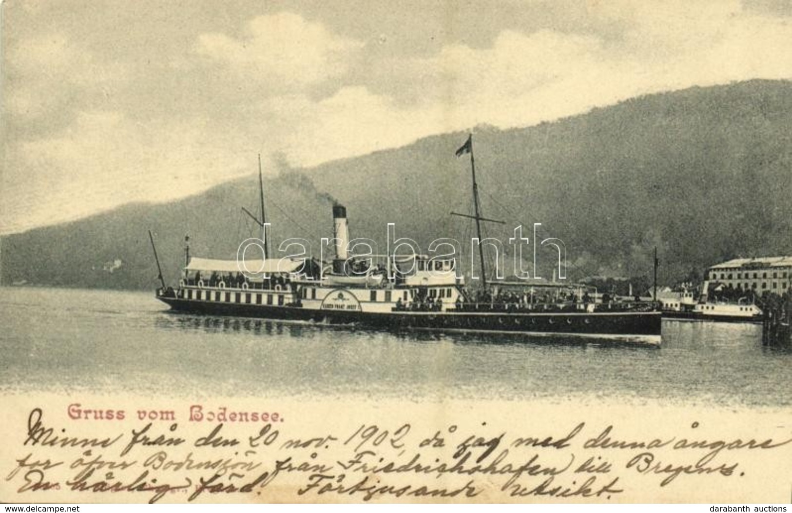 ** T1 Bodensee, Kaiser Franz Josef Steamship - Unclassified