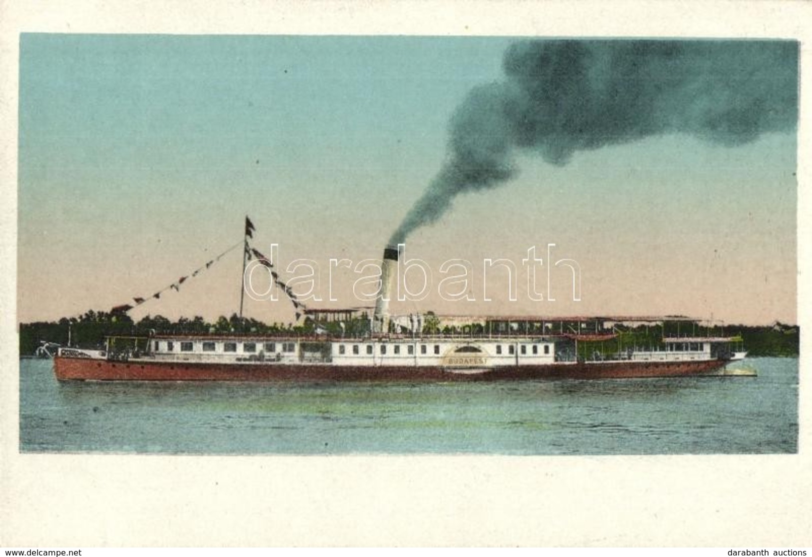 ** T2/T3 SS Budapest Folyami Utasszállító Gőzhajó / Hungarian Passenger Steamship (EK) - Unclassified