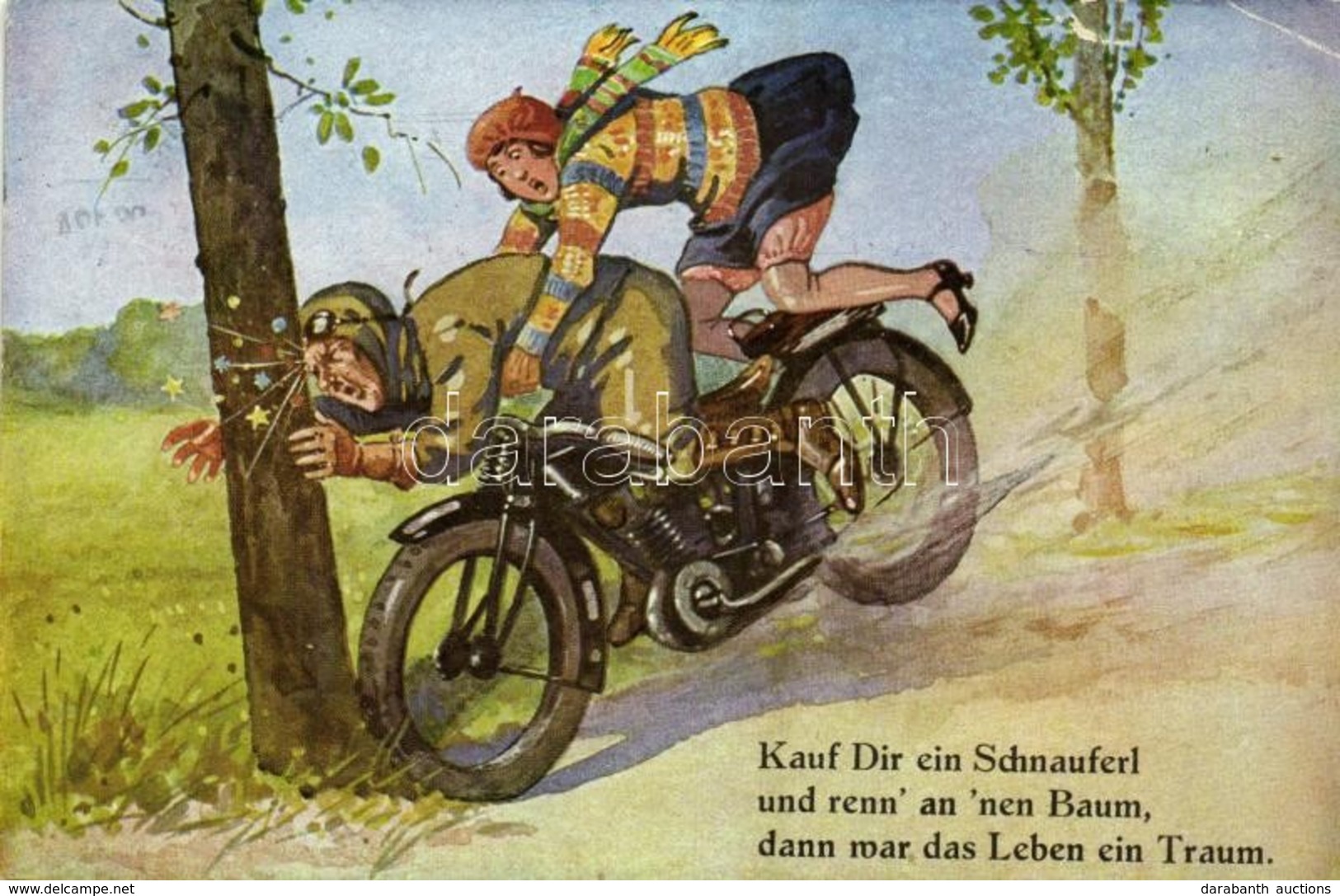 T3 Kauf Dir Ein Schnauferl... / Motorbike Accident, Humour. C.K.M. Nr. 2658. (fa) - Unclassified