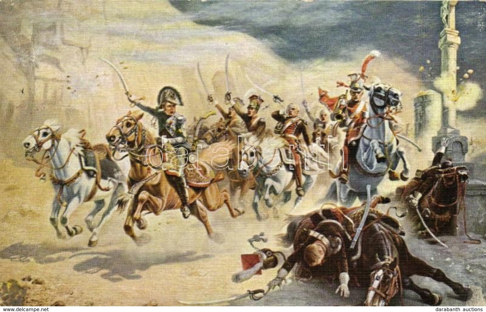 ** T2 Le Comte De Ségur A Sommo Sierra / Battle Of Somosierra, Philippe De Ségur Leading The Charge, French Cavalry S: E - Unclassified