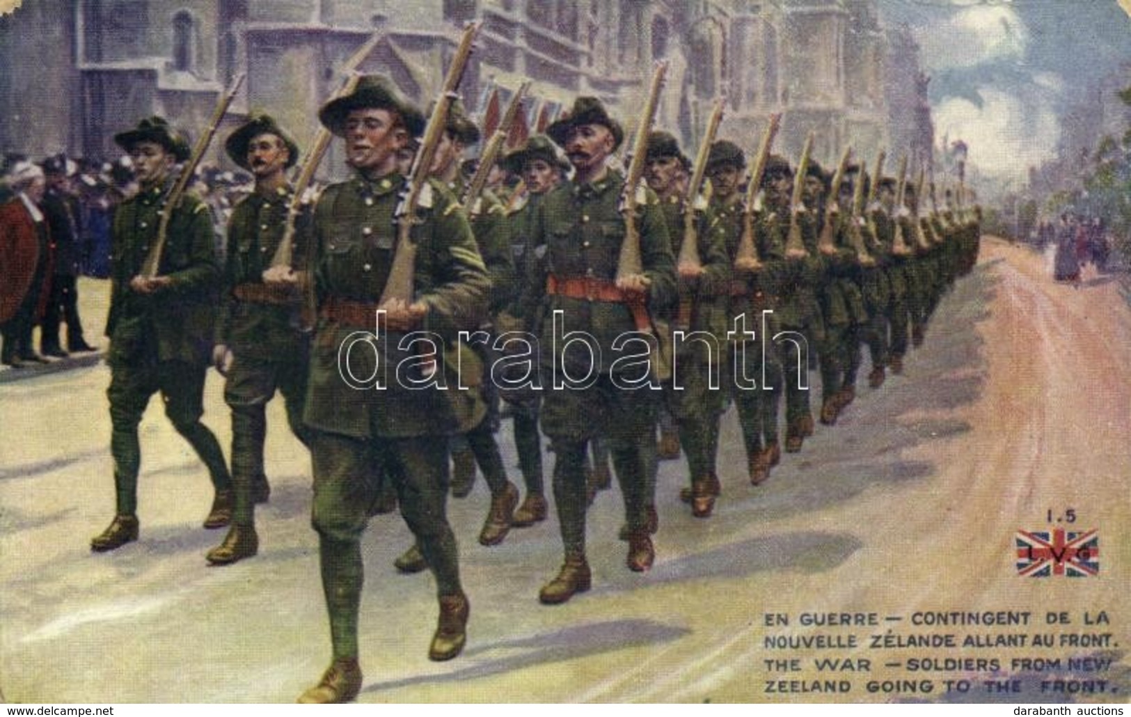 ** T2/T3 En Guerre, Contingent De La Nouvelle Zélande Allant Au Front / The War, Soldiers From New Zealand Going To The  - Non Classés