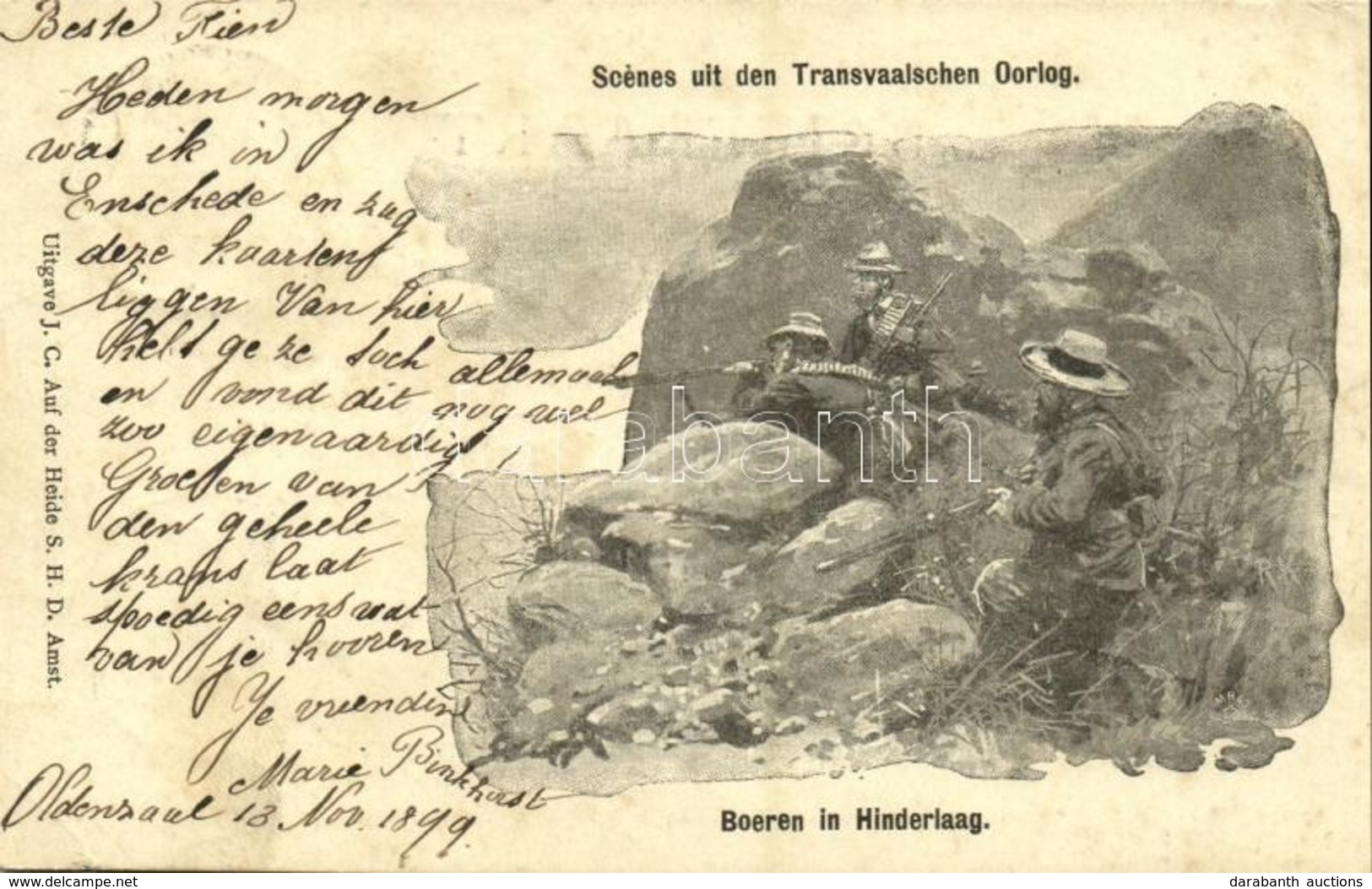 T2/T3 1899 Scenes Uit Den Transvaalschen Oorlog, Boeren In Hinderlaag / Scenes From The Transvaal War, Boer Ambush (EK) - Unclassified