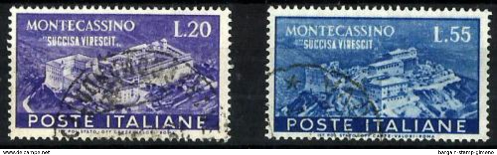 Italia Nº 602/3 En Usado. Cat.50€ - 1946-60: Used