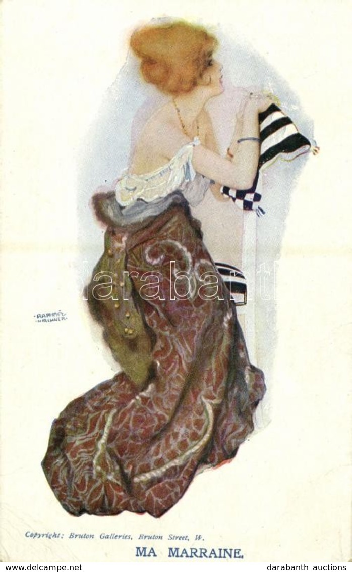 ** T2/T3 Ma Marraine / Art Nouveau Lady. Bruton Galleries, Published By The Delta Fine Art Co. S: Raphael Kirchner (EB) - Ohne Zuordnung
